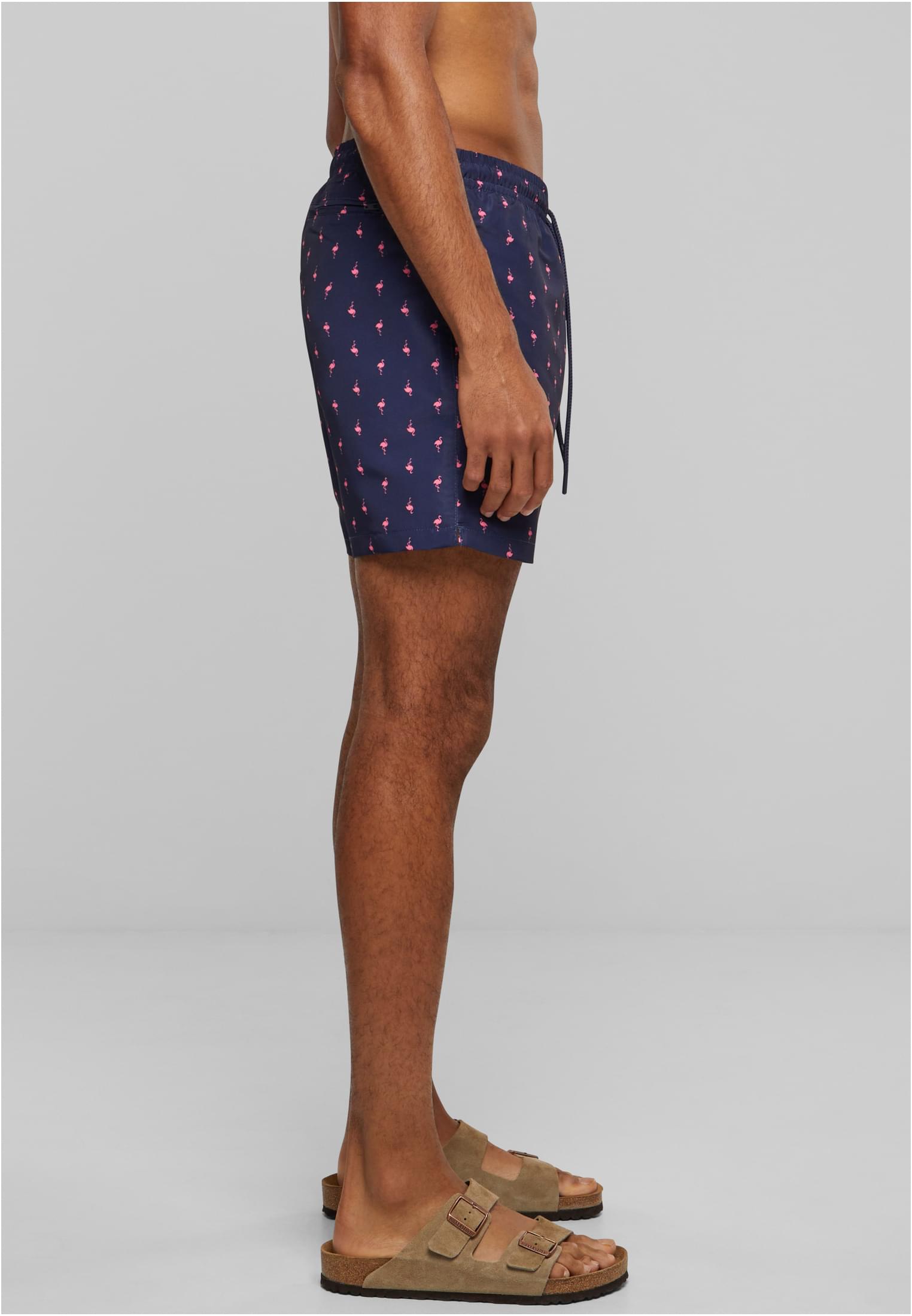 Urban Classics Pantaloncini Pattern�Swim flamingo