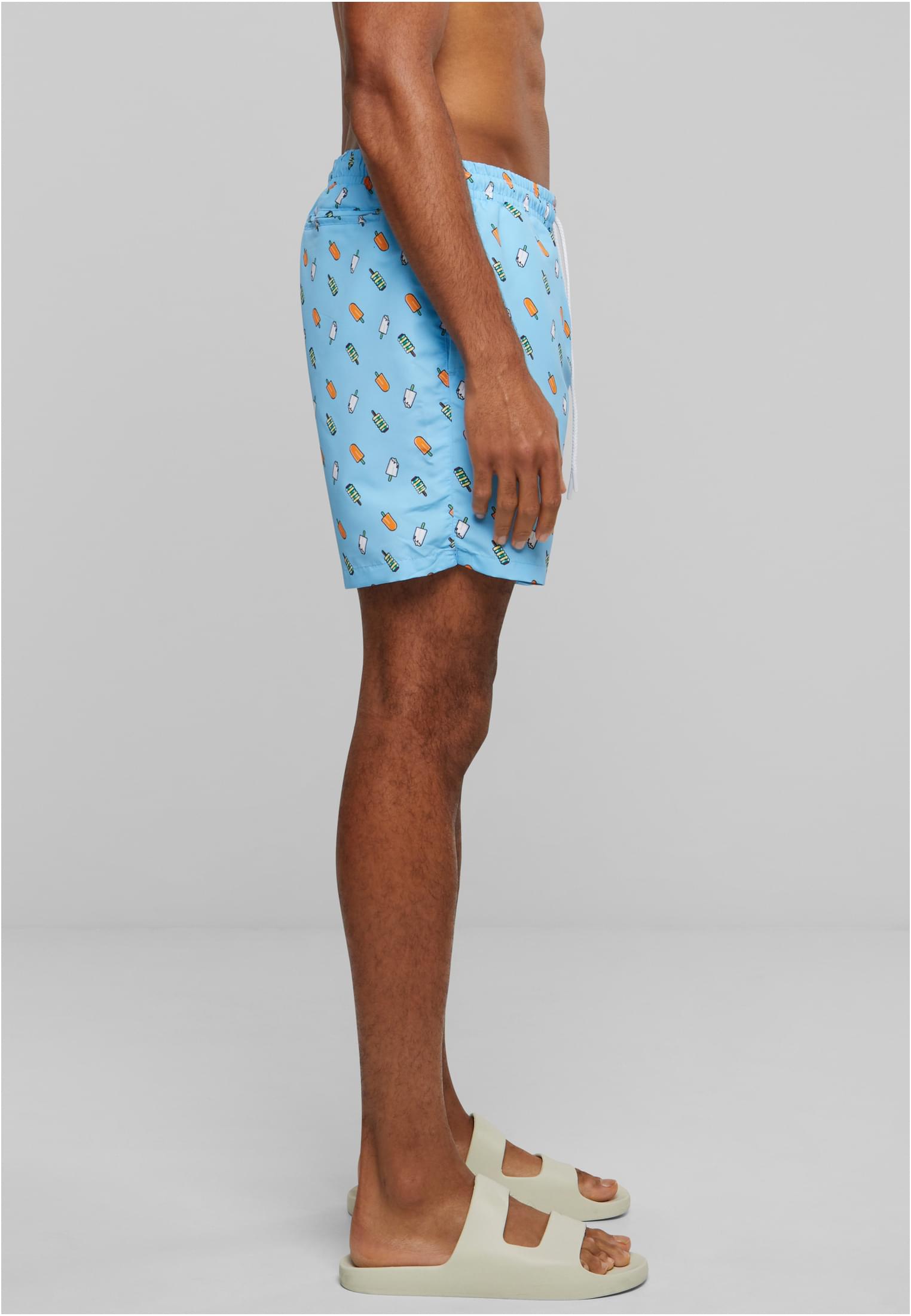 UC Men Pantaloncini Pattern�Swim lightblue/ice