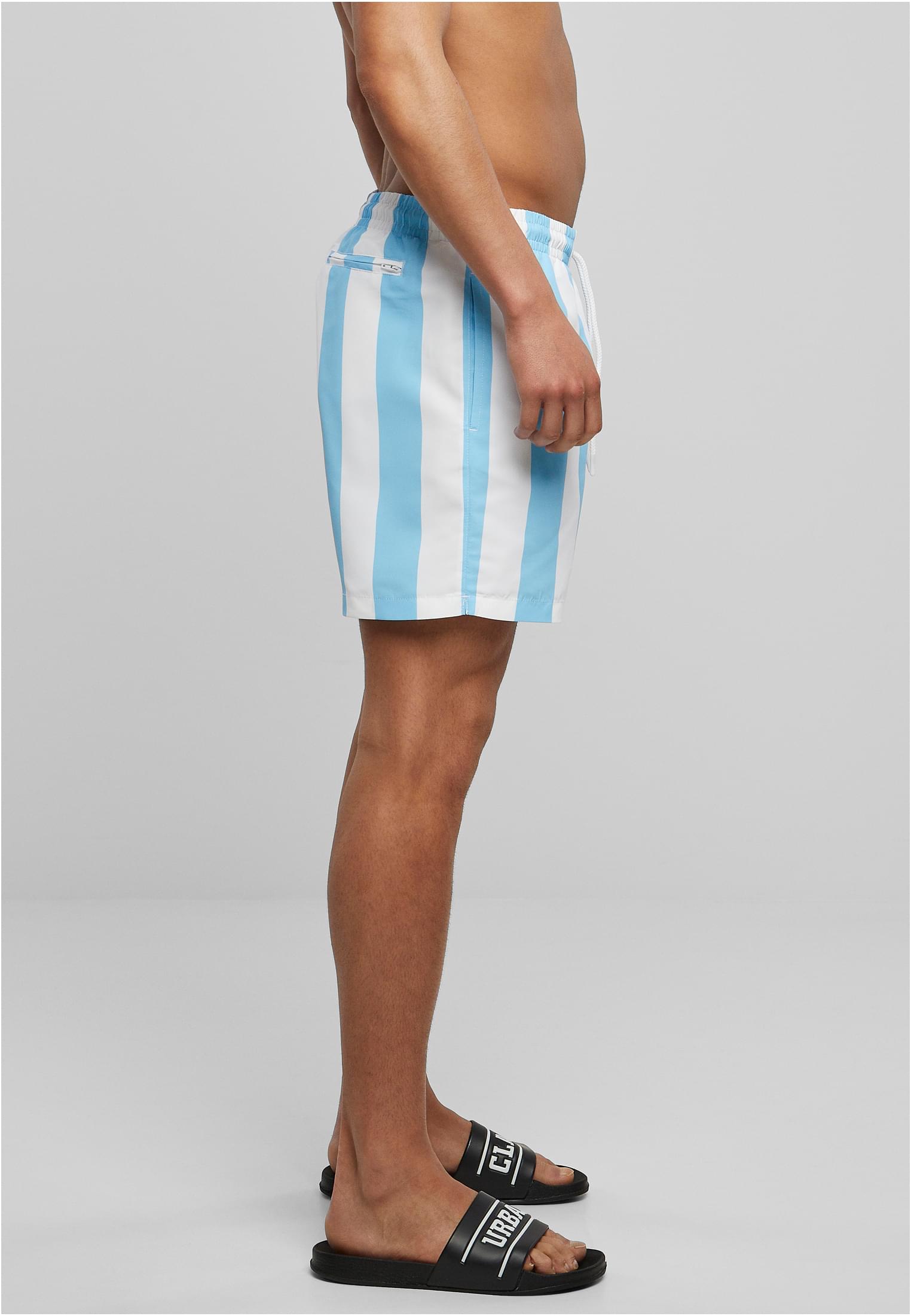 Urban Classics Pantaloncini Pattern�Swim balticbluebarstripe
