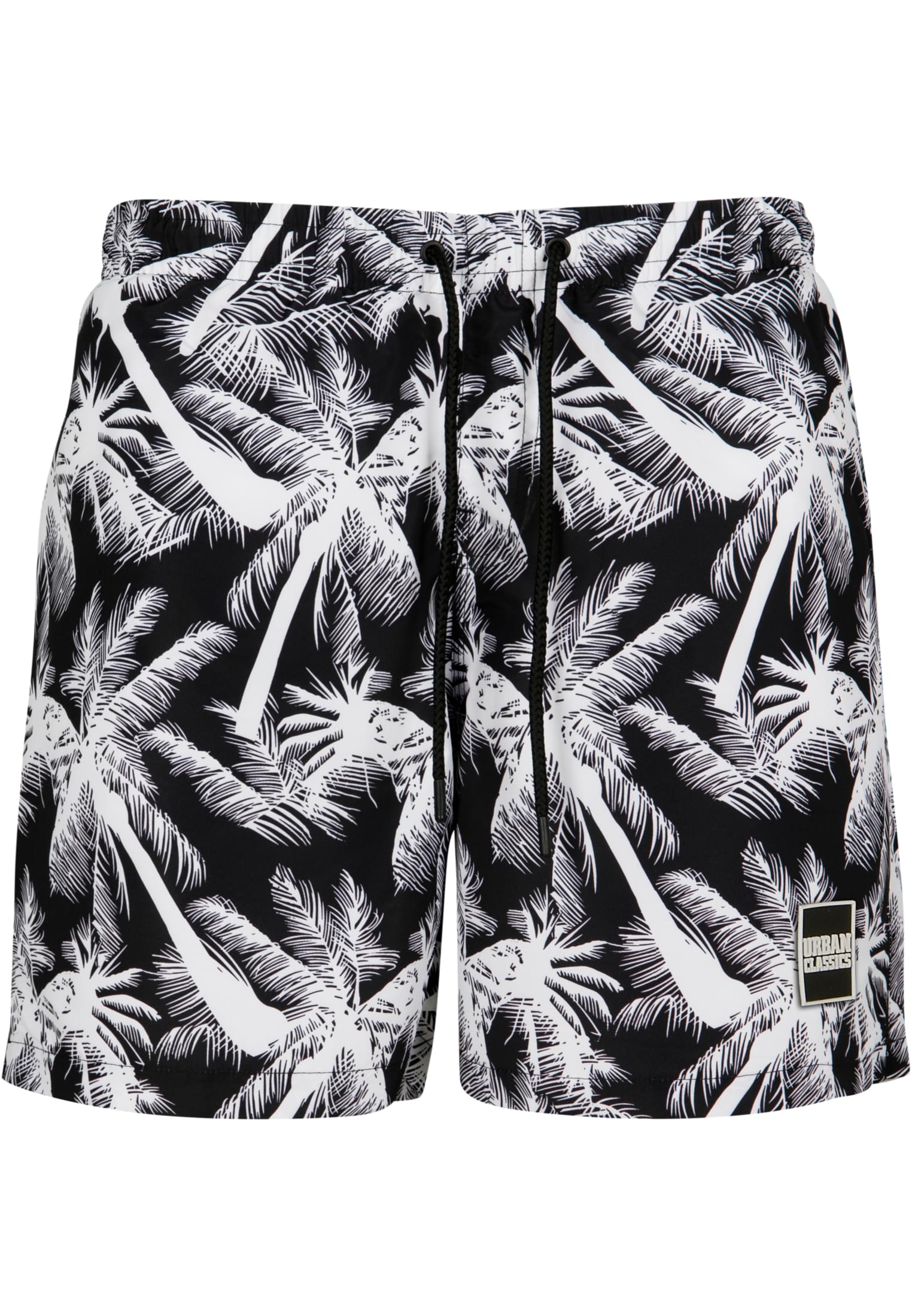 Urban Classics Pantaloncini Pattern�Swim palm/white