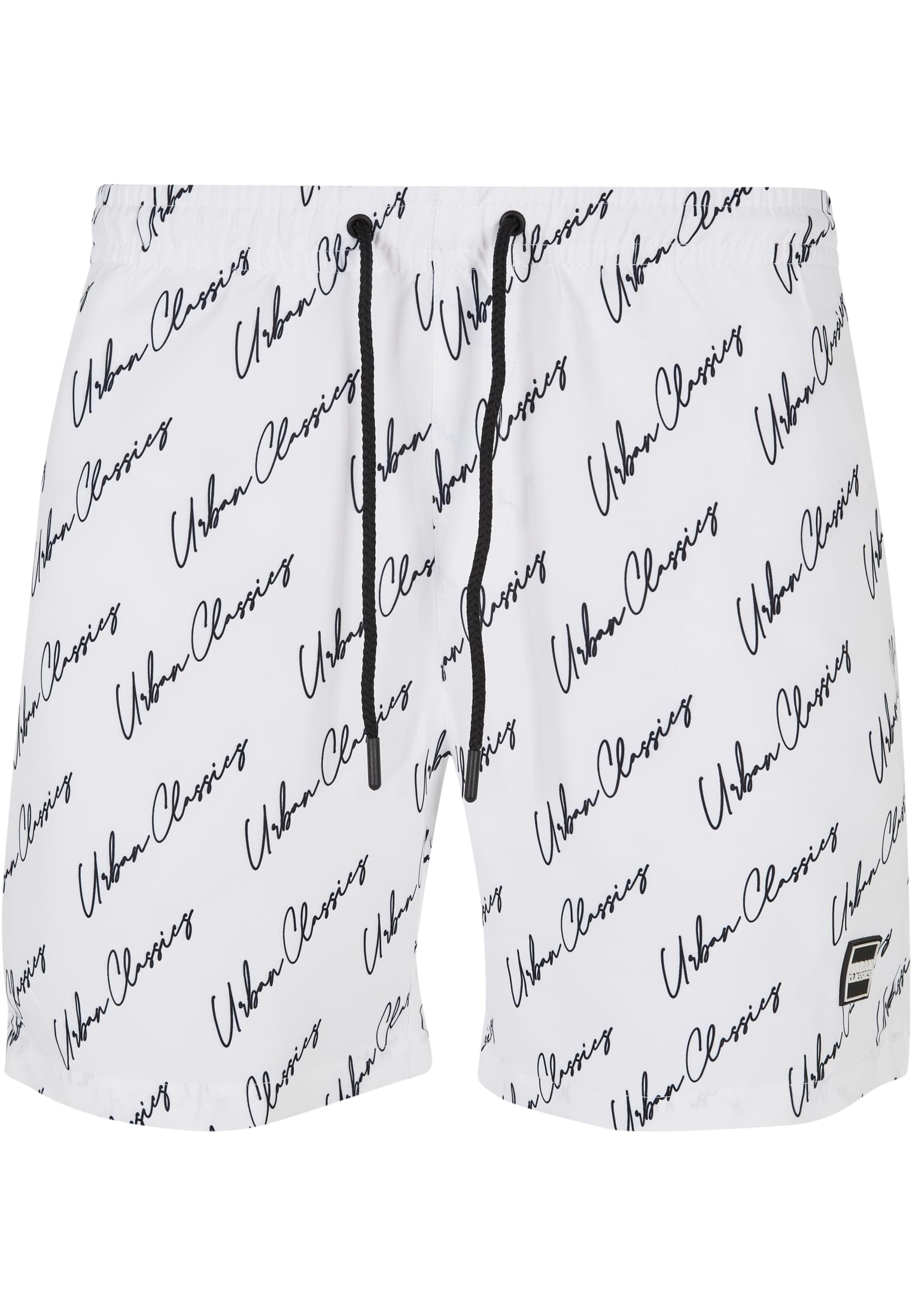 UC Men Pantaloncini Pattern�Swim whitescriptlogo