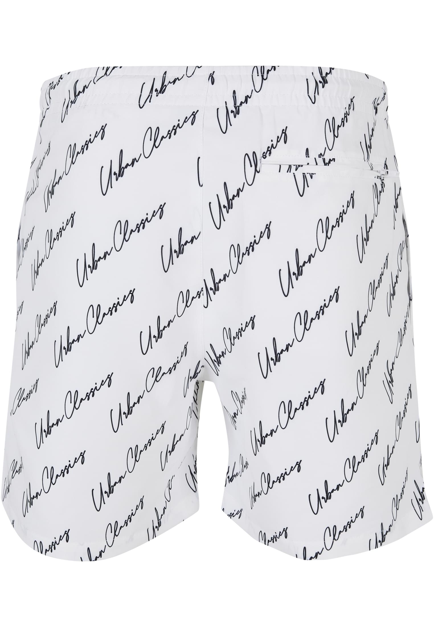UC Men Pantaloncini Pattern�Swim whitescriptlogo