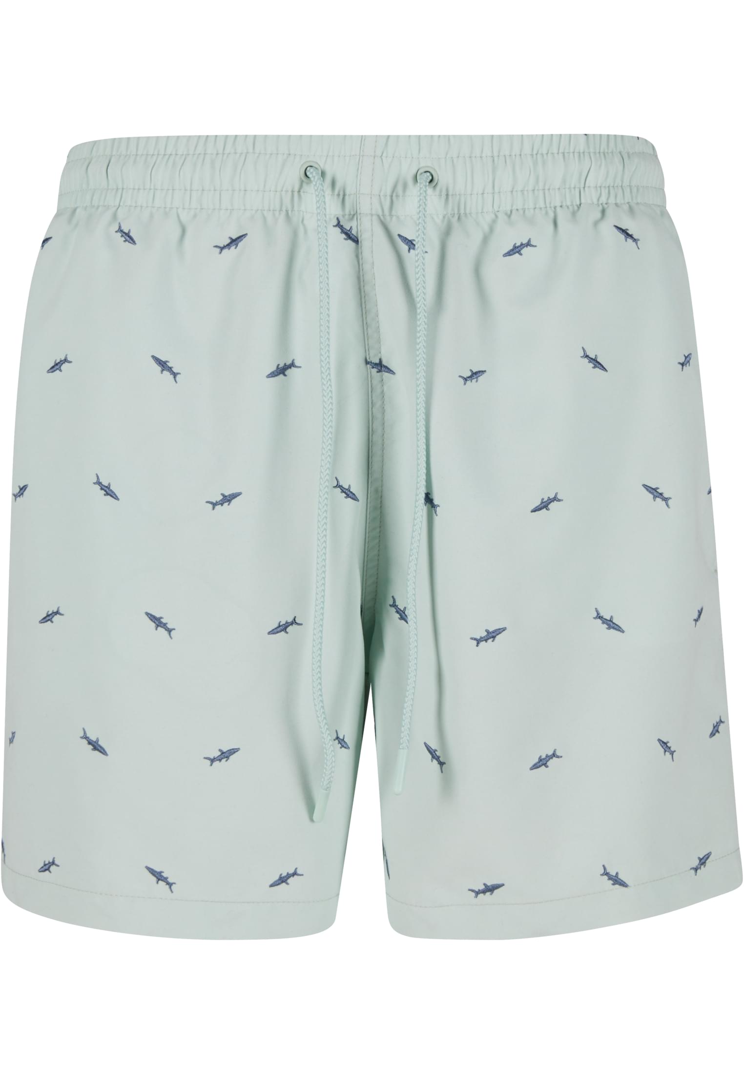 UC Men Pantaloncini Embroidery Swim frotmint/vintageblue