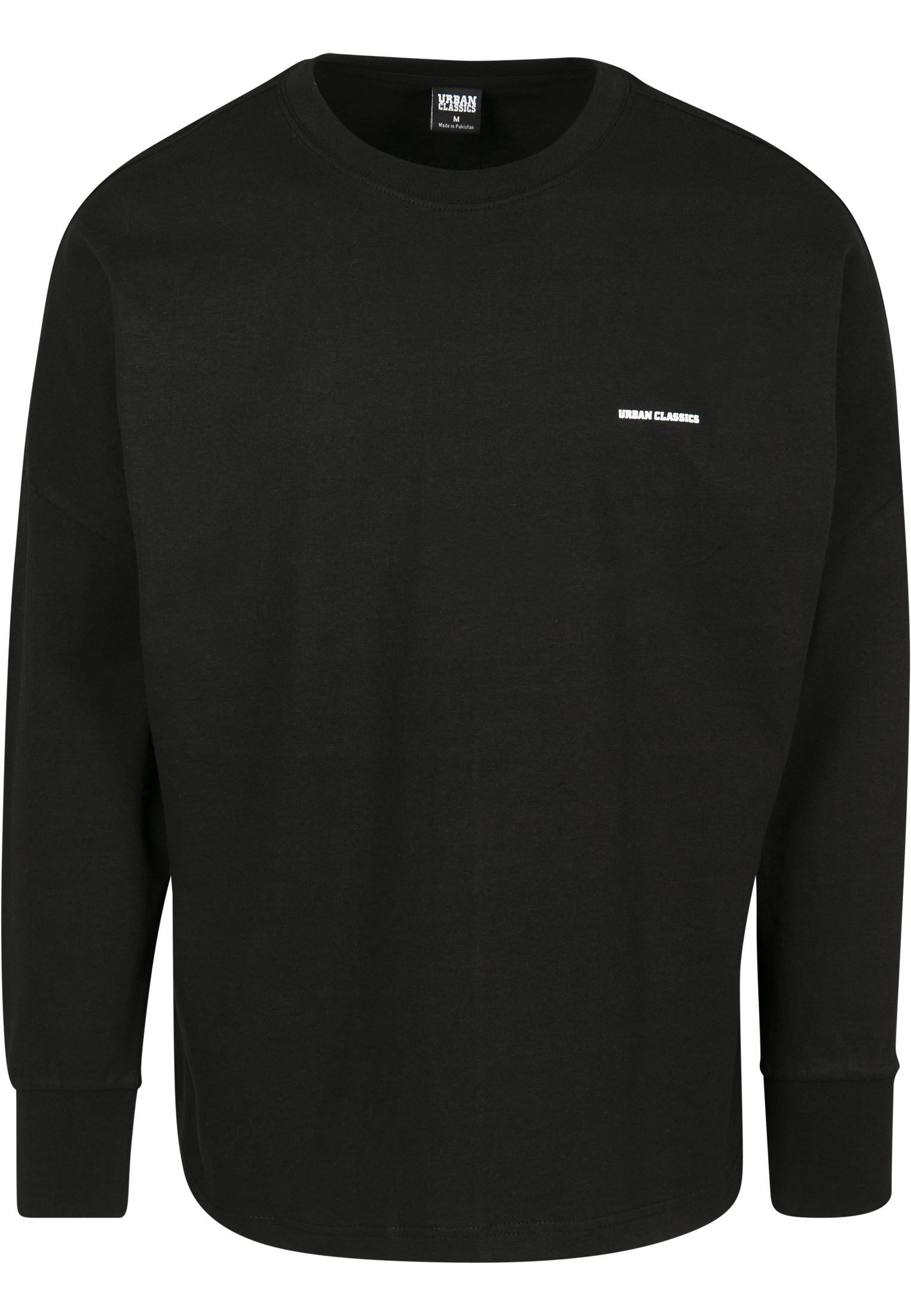 Urban Classics Longsleeve Oversize Cut On Sleeve Logo Longsleeve Black/White 