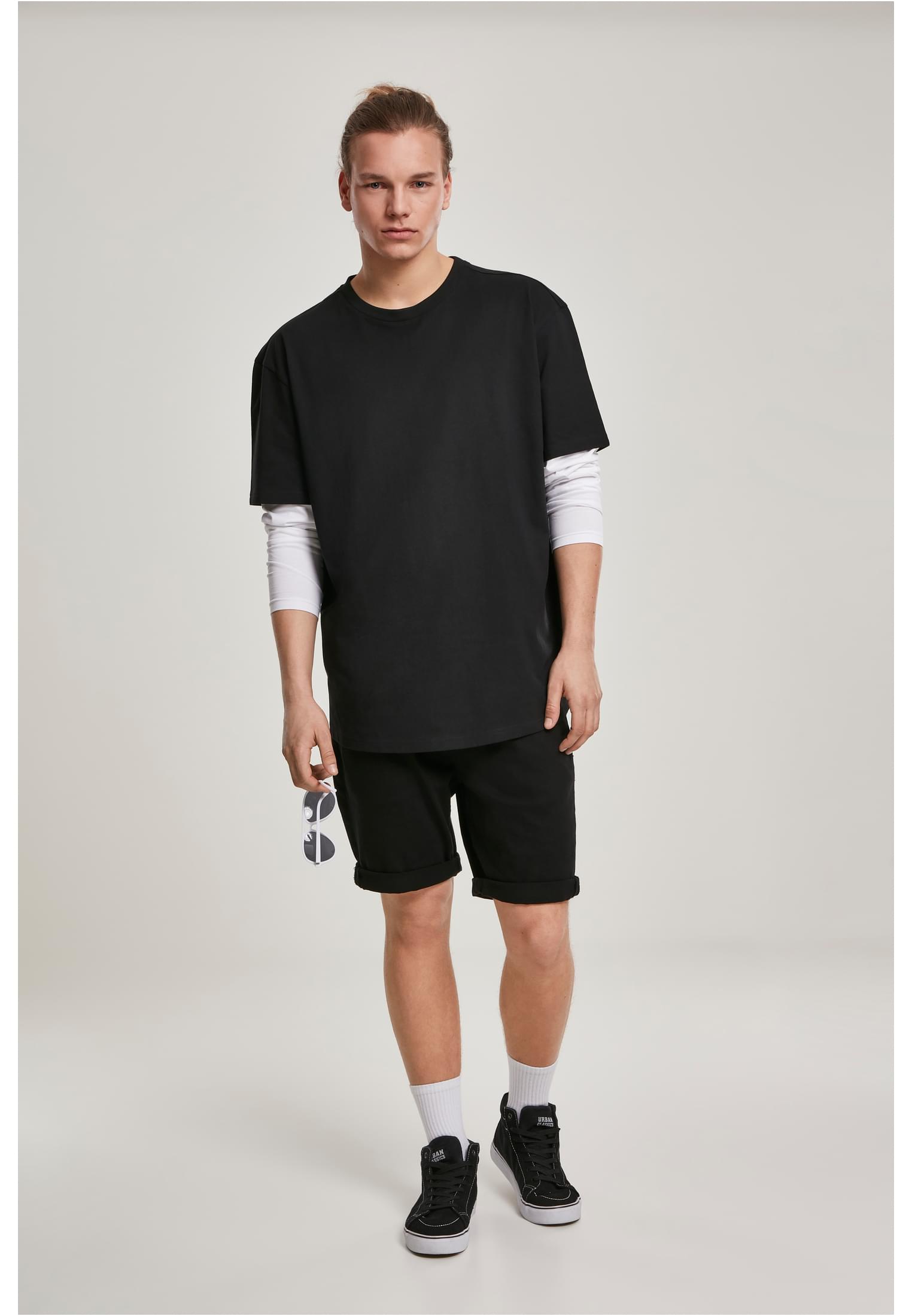 Shaped LS Oversized Tee-TB2887 Double Layer
