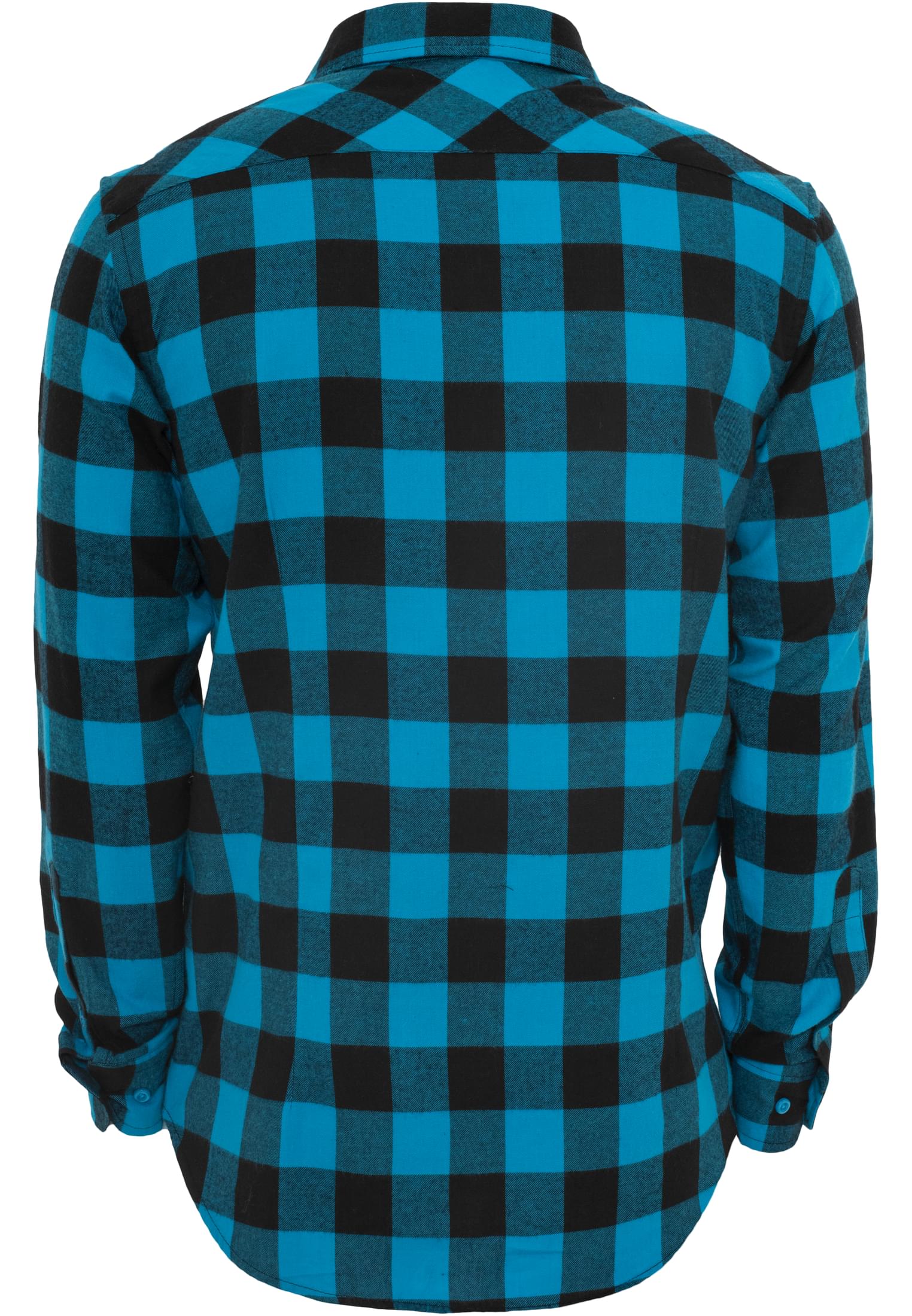 Urban Classics Camicia Checked Flanell blk/tur