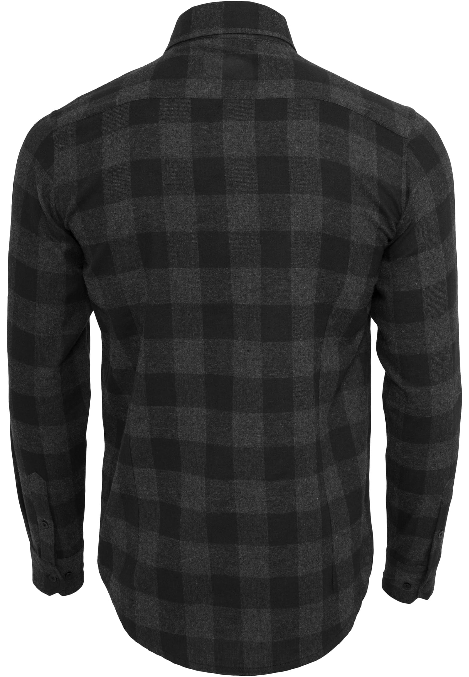 UC Men Camicia Checked Flanell blk/cha
