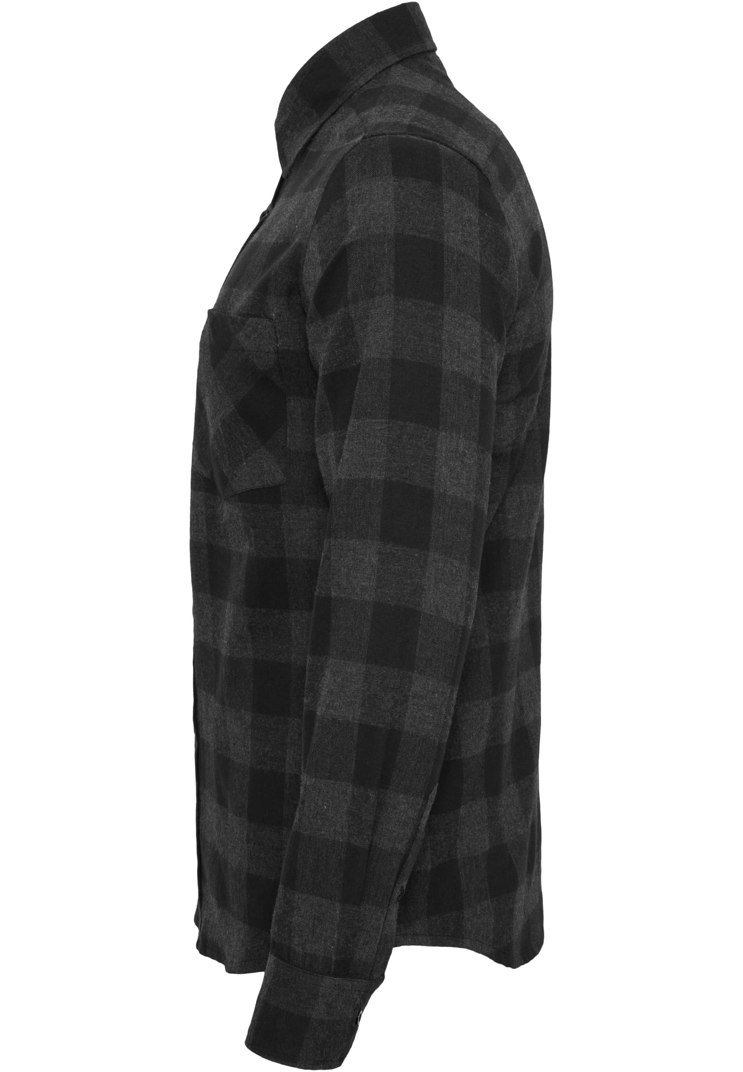 UC Men Camicia Checked Flanell blk/cha
