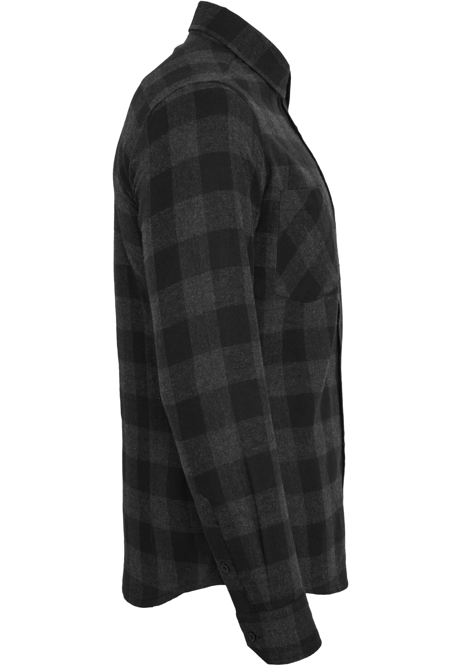 UC Men Camicia Checked Flanell blk/cha