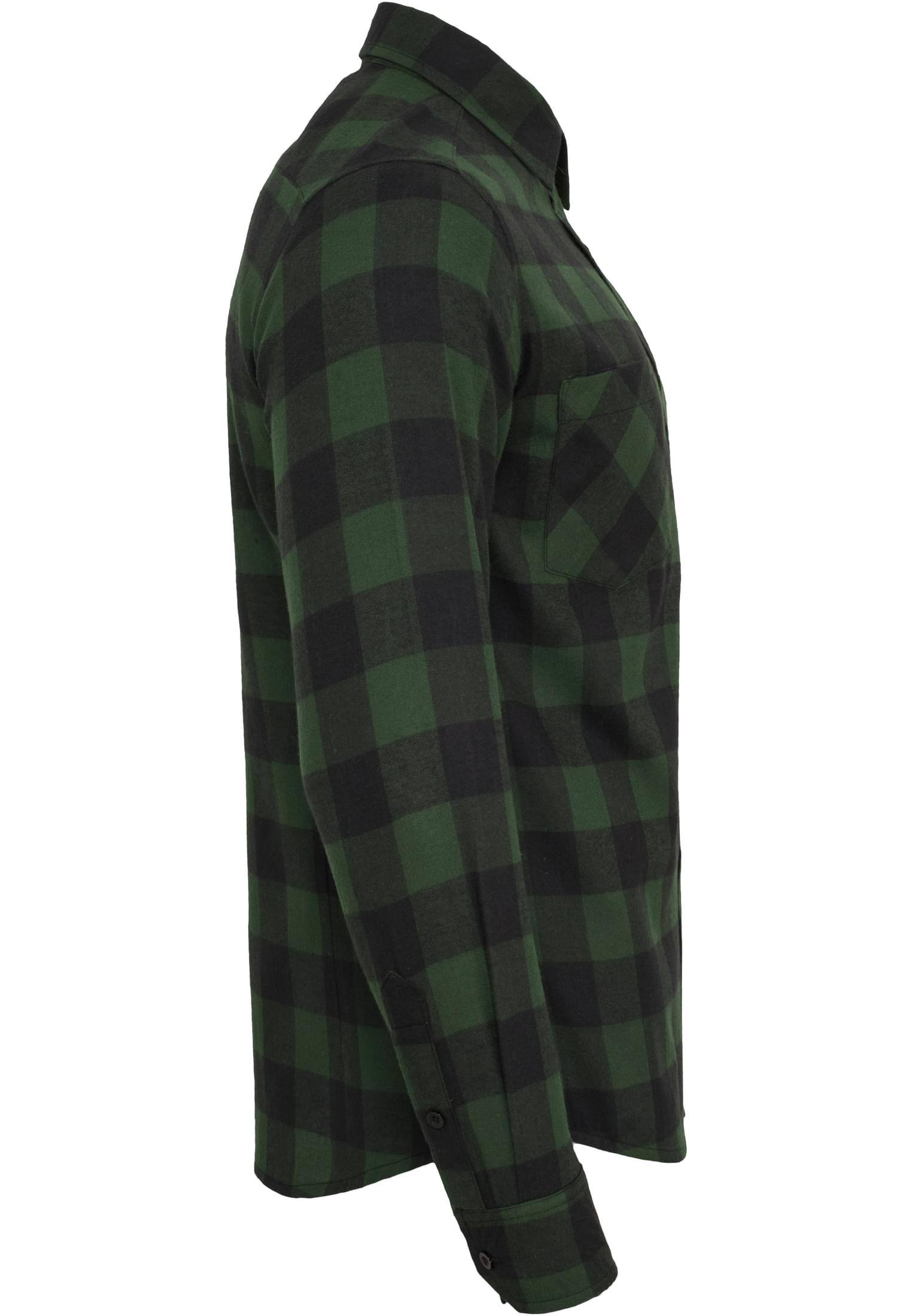 UC Men Camicia Checked Flanell blk/forest