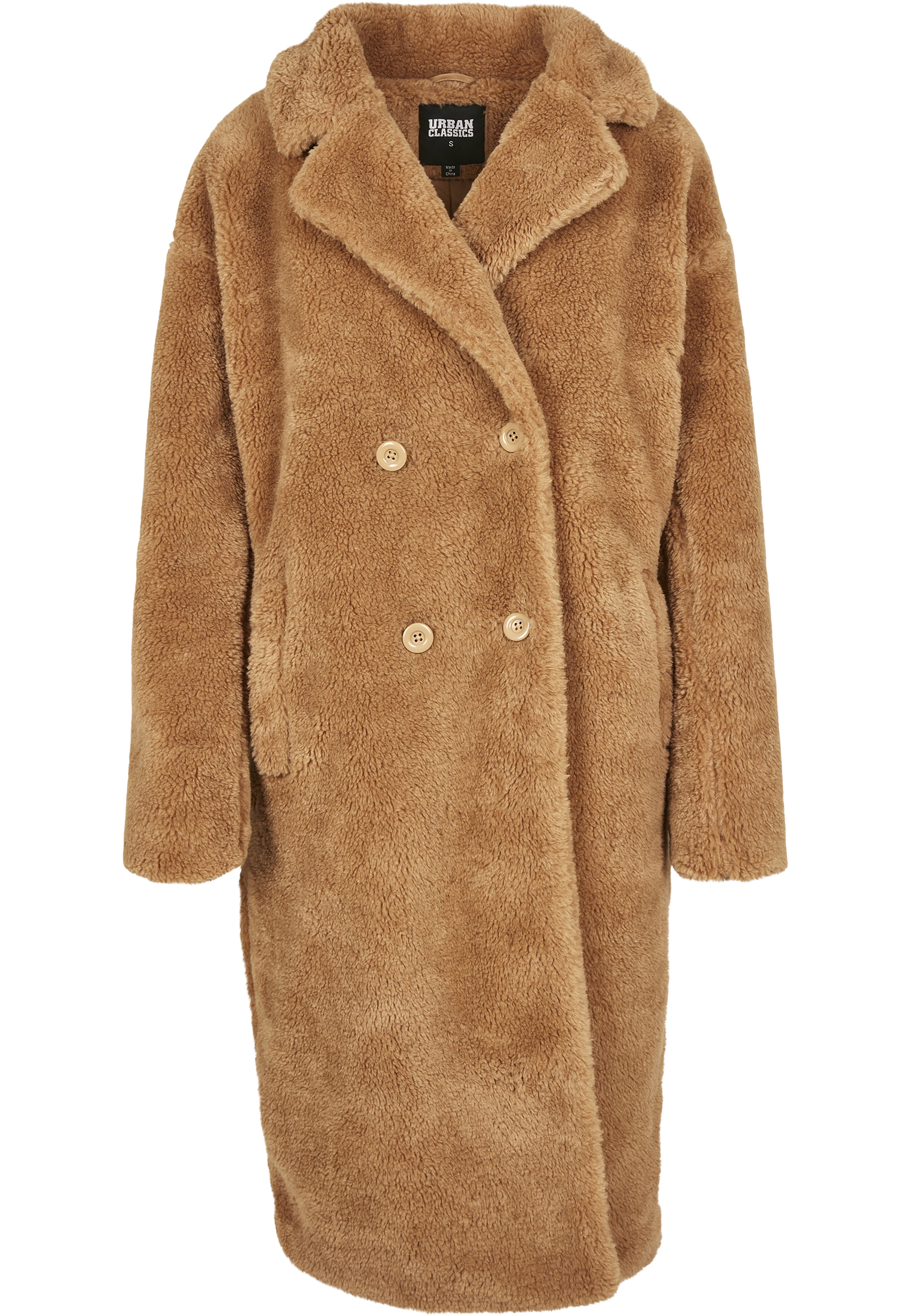 Visita lo Store di Urban ClassicsUrban Classics Ladies Oversized Teddy Coat Giubbotto Donna 