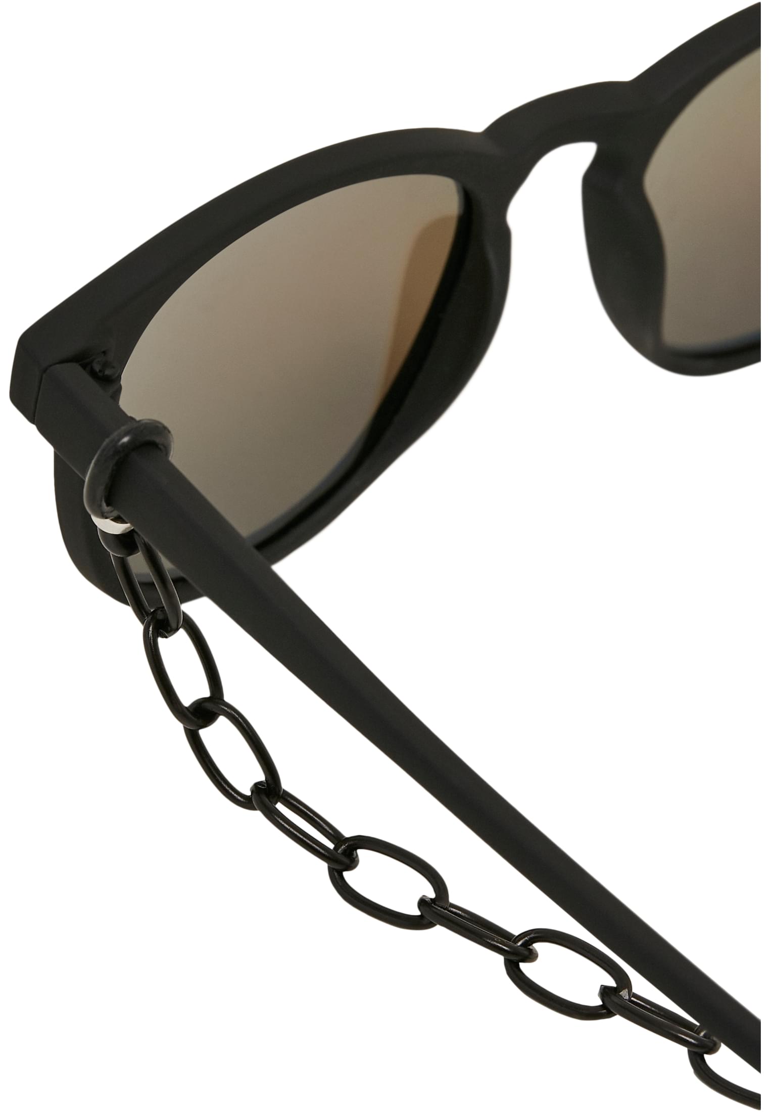 Urban Classics Sonnenbrille Sunglasses Arthur with Chain Gafas Talla única Unisex Niños black/blue 