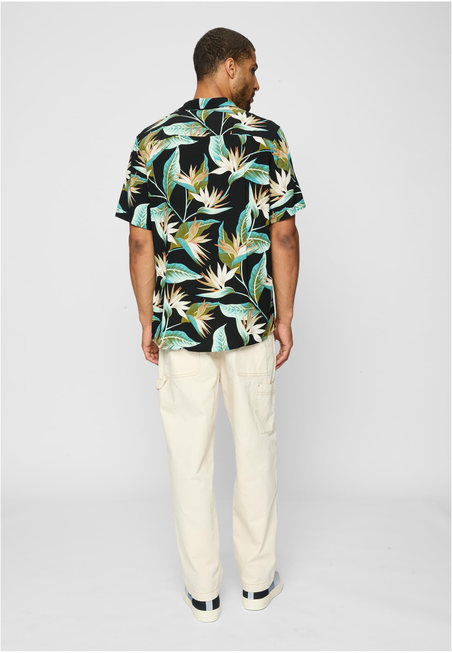 Urban Classics Camicia Blossoms Resort black/blossom