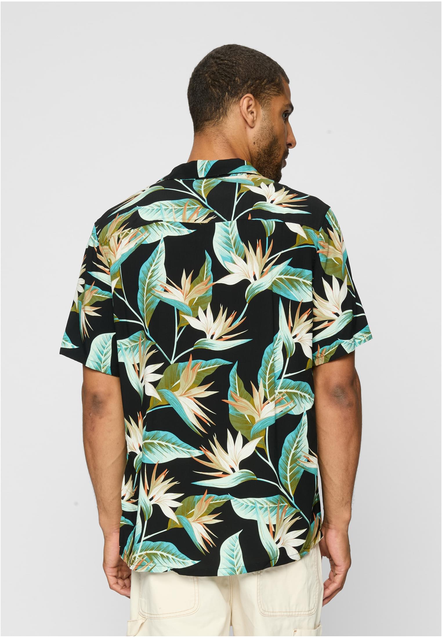 Urban Classics Camicia Blossoms Resort black/blossom