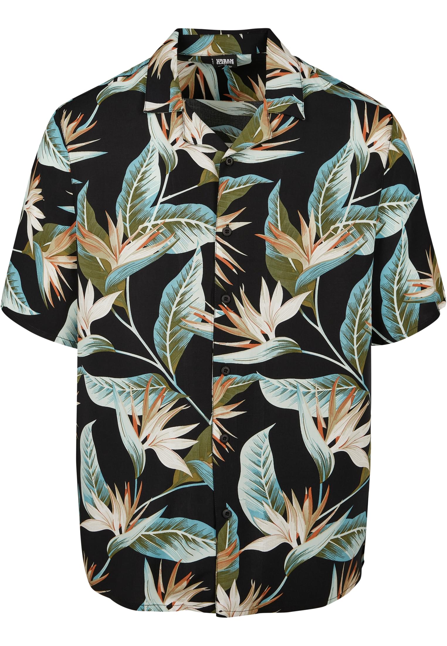 Urban Classics Camicia Blossoms Resort black/blossom