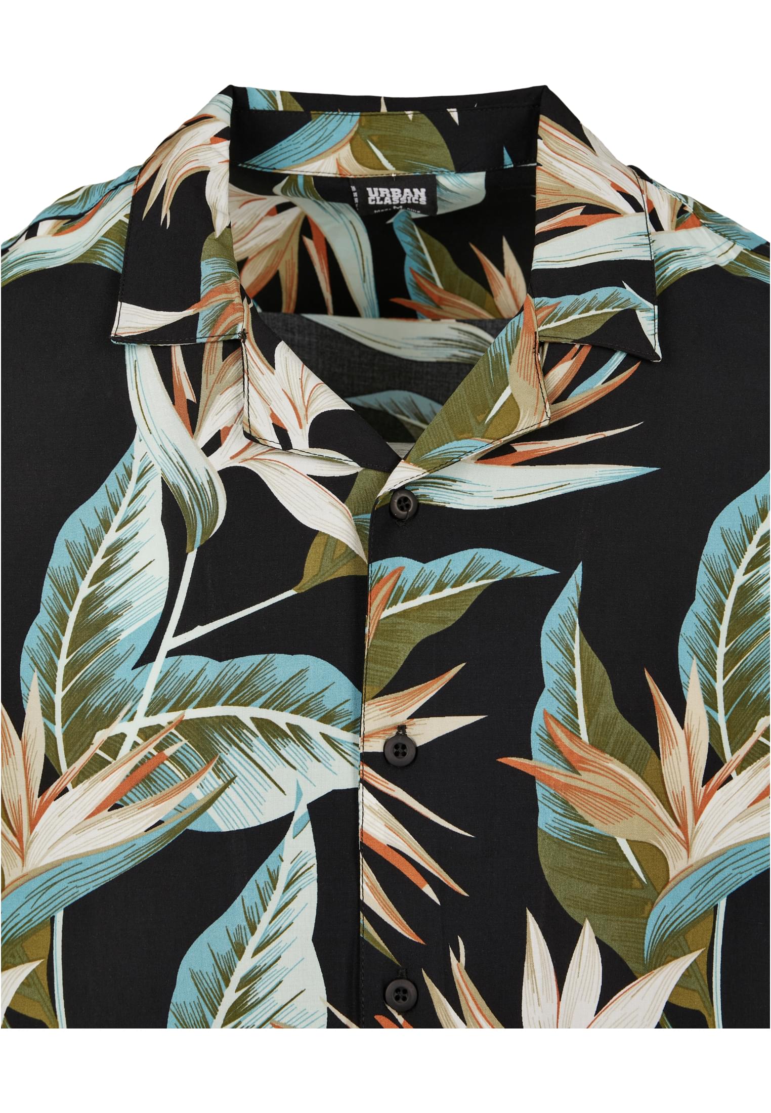 Urban Classics Camicia Blossoms Resort black/blossom