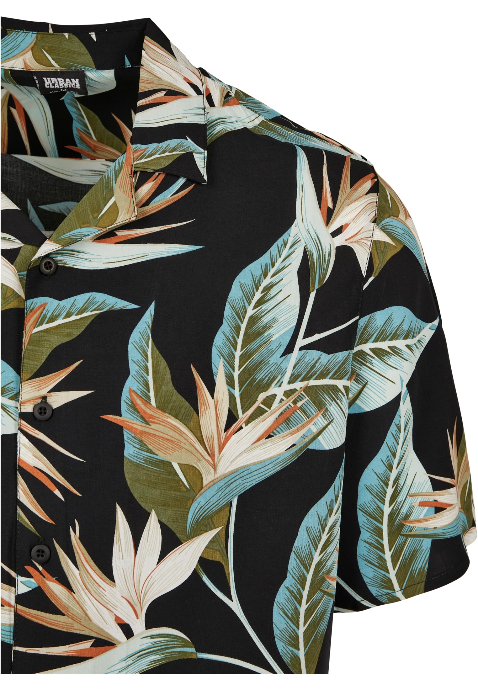 Urban Classics Camicia Blossoms Resort black/blossom