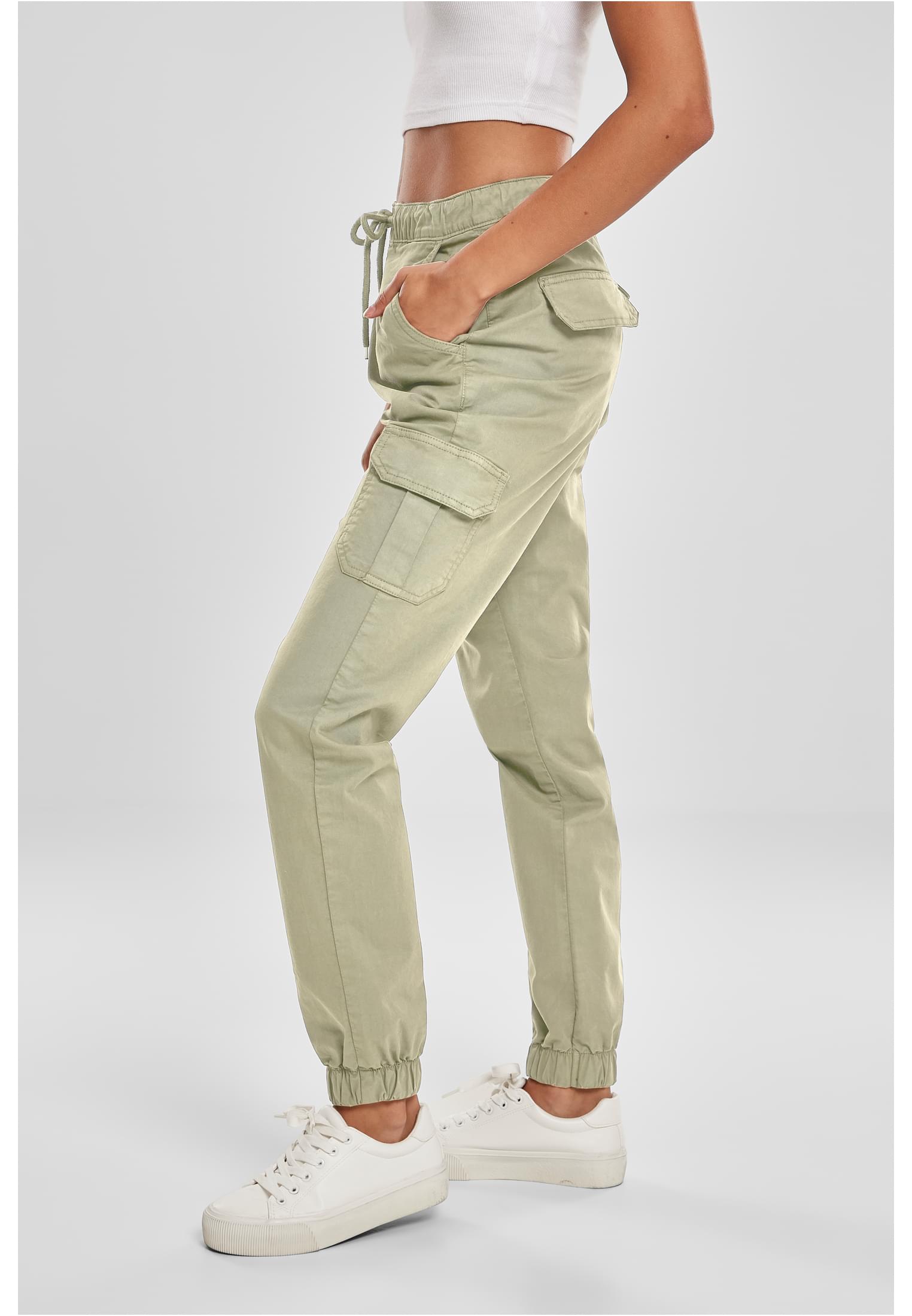 Urban Classics Pantaloni High Waist Cargo Jogging summerolive