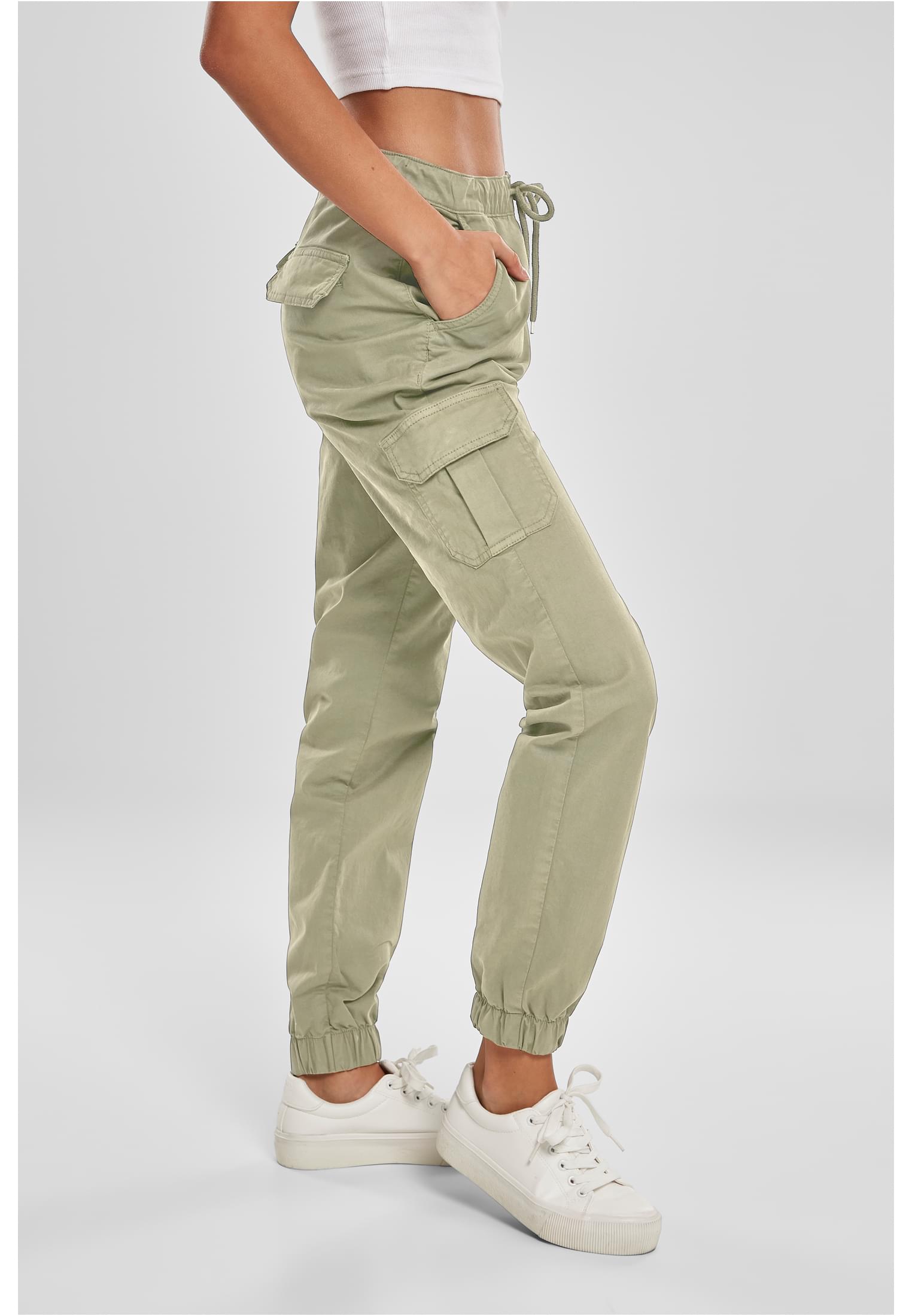 Urban Classics Pantaloni High Waist Cargo Jogging summerolive