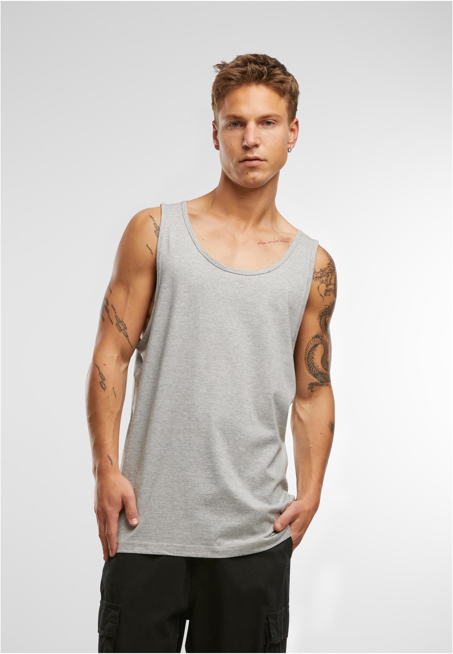 UC Men Maglia Big Tank h.grey