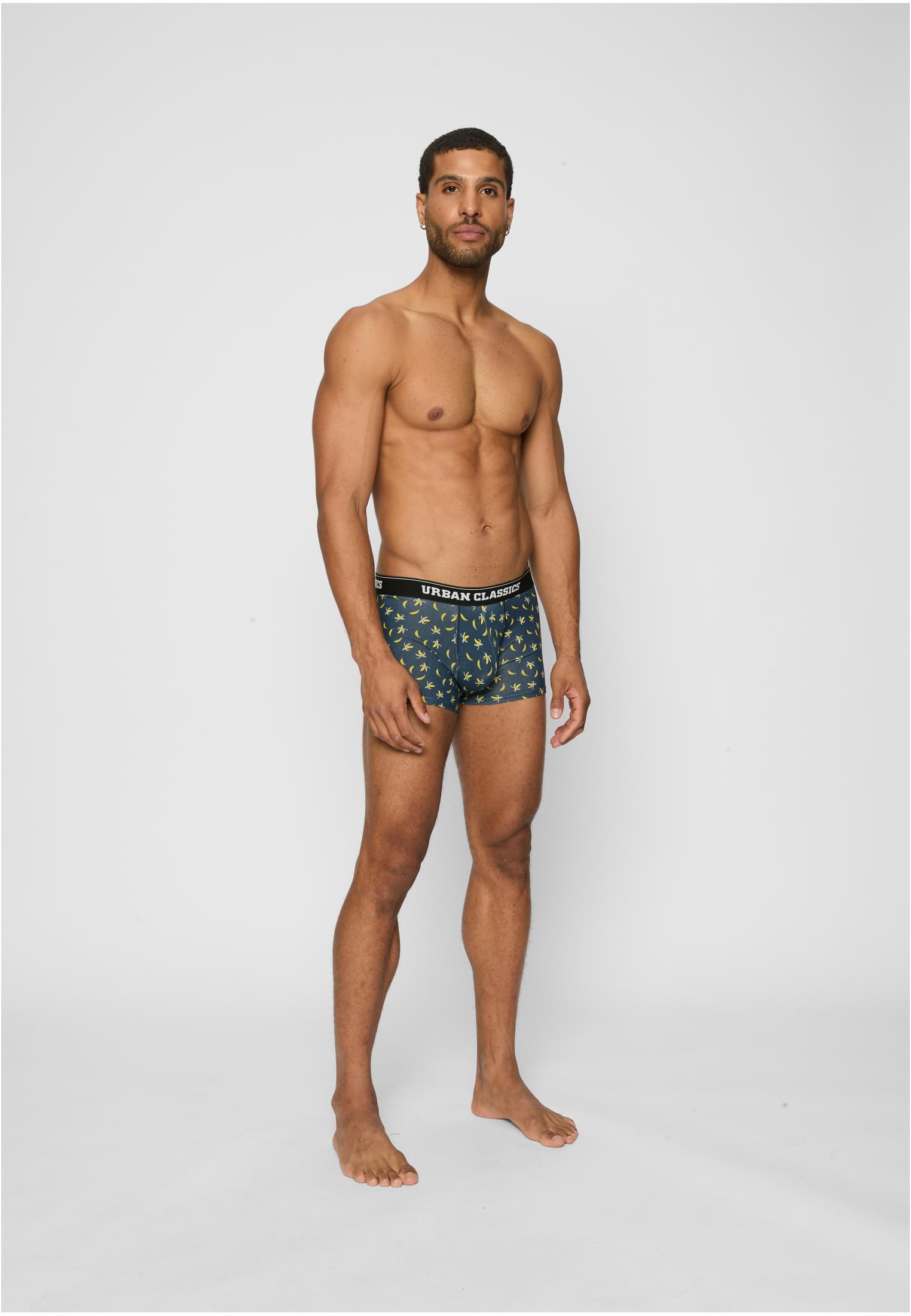 Urban Classics Pantaloncini ban.aop+brand.aop+cha+blk+wht