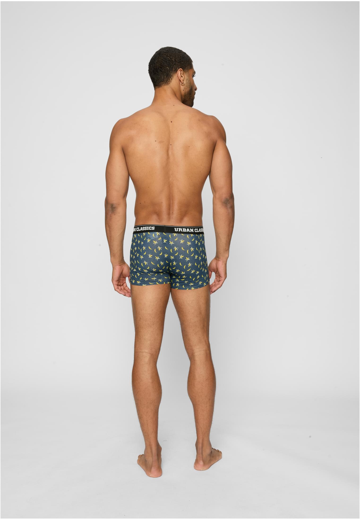Urban Classics Pantaloncini ban.aop+brand.aop+cha+blk+wht