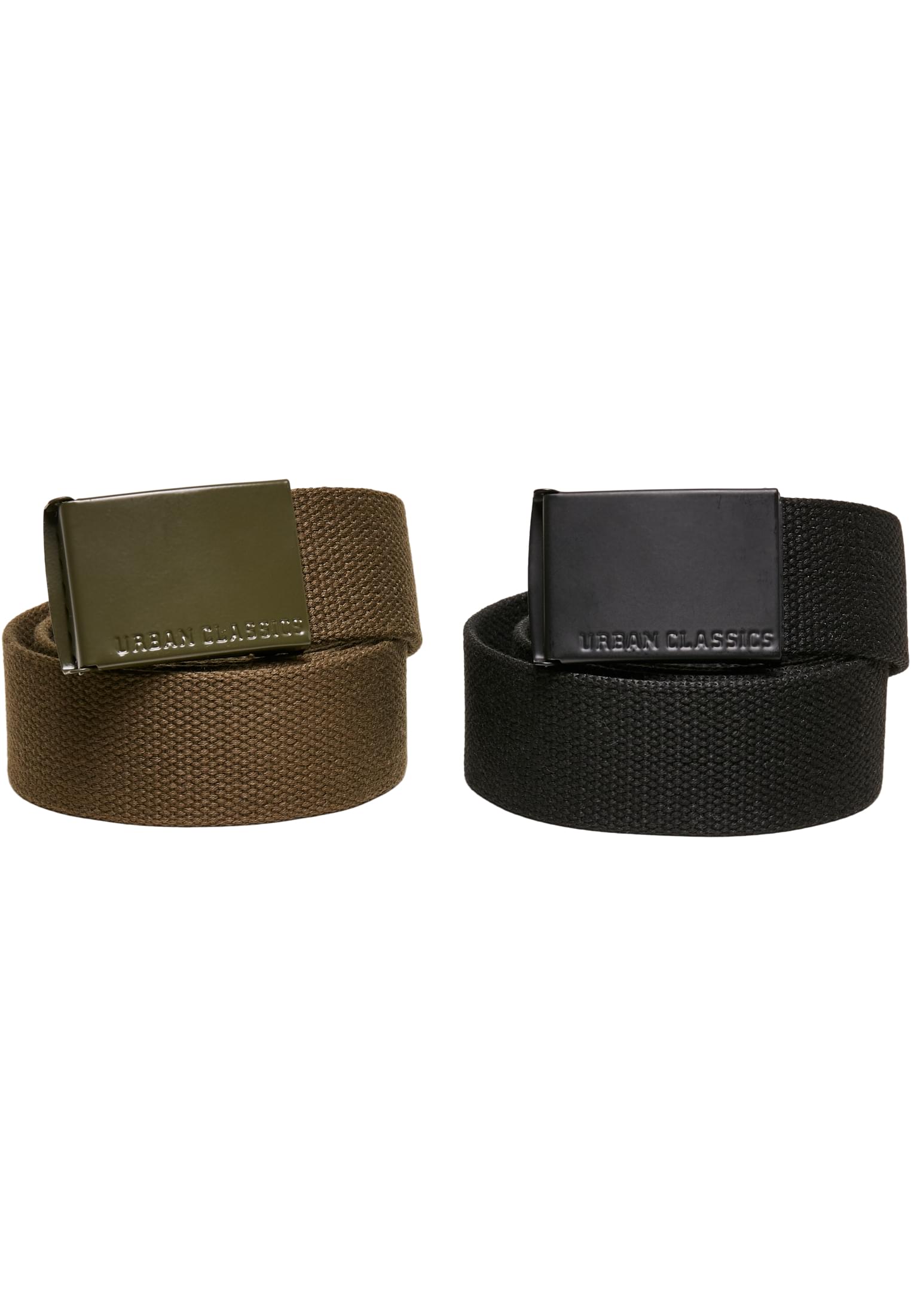 Canvas 2-Pack-TB4038 Colored Buckle Belt
