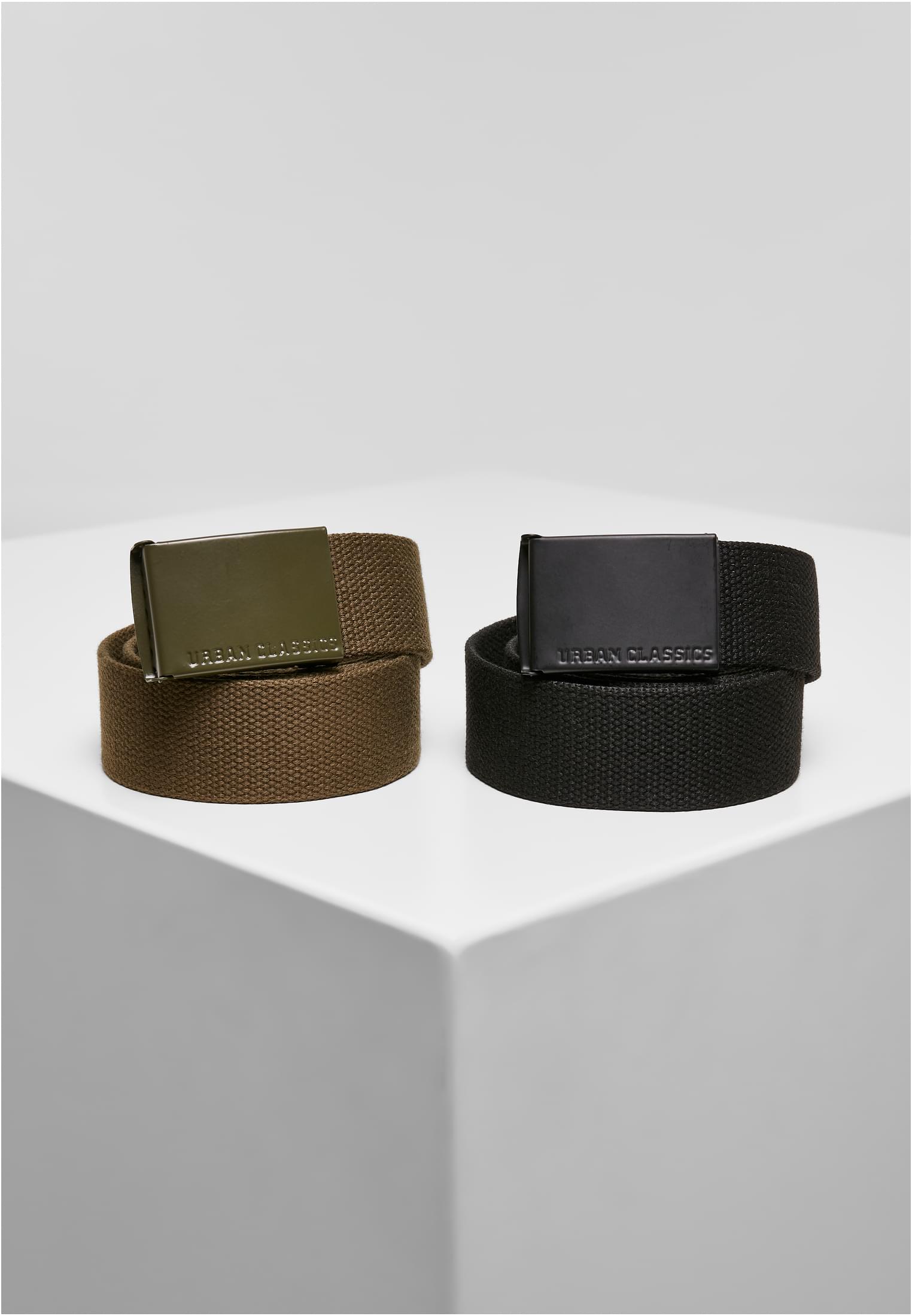Colored Canvas Belt Buckle 2-Pack-TB4038