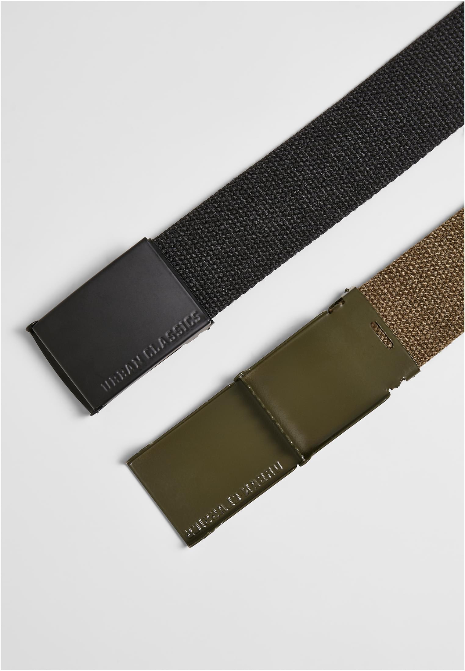 Colored Buckle Canvas 2-Pack-TB4038 Belt