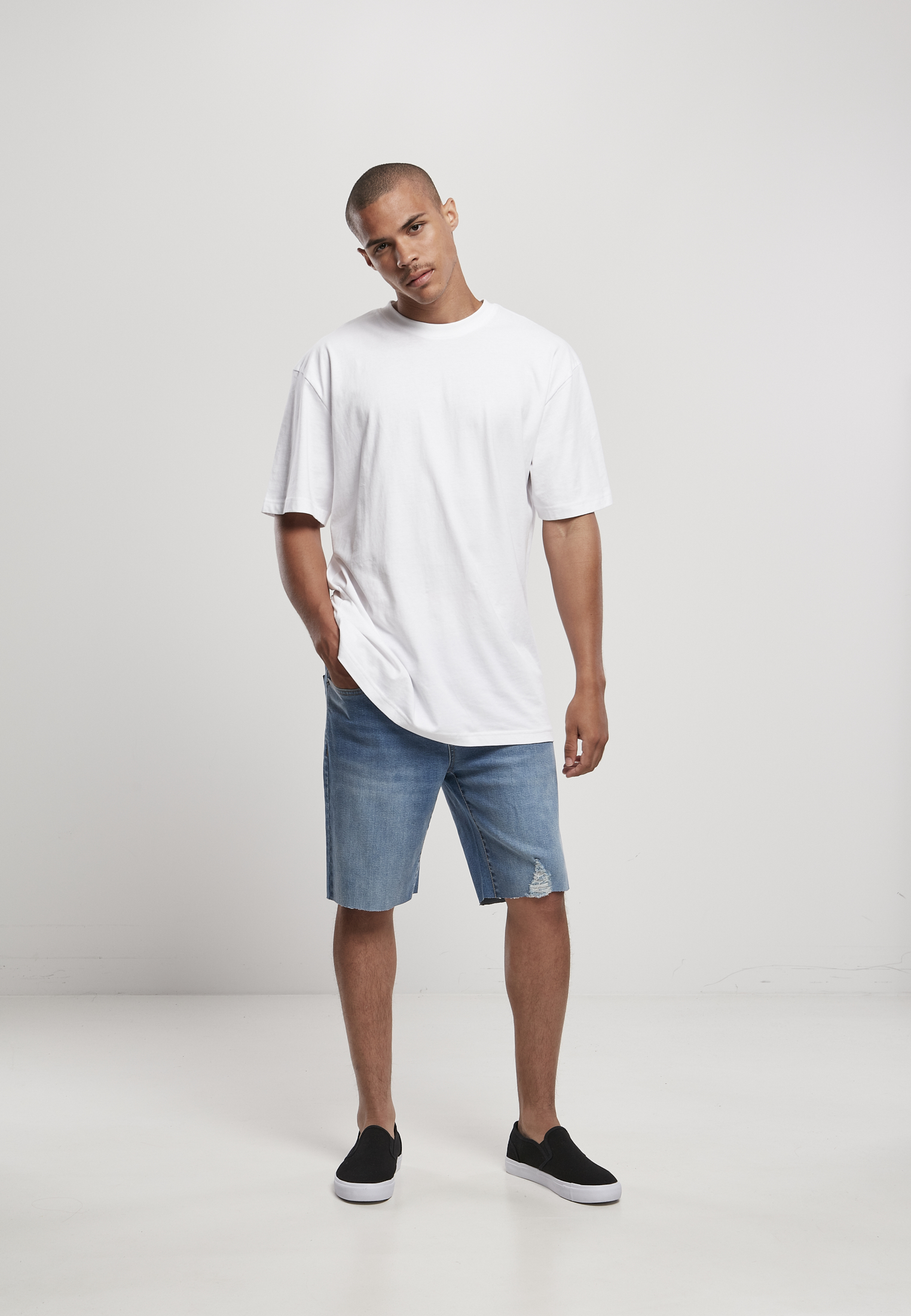 men's relaxed fit denim shorts
