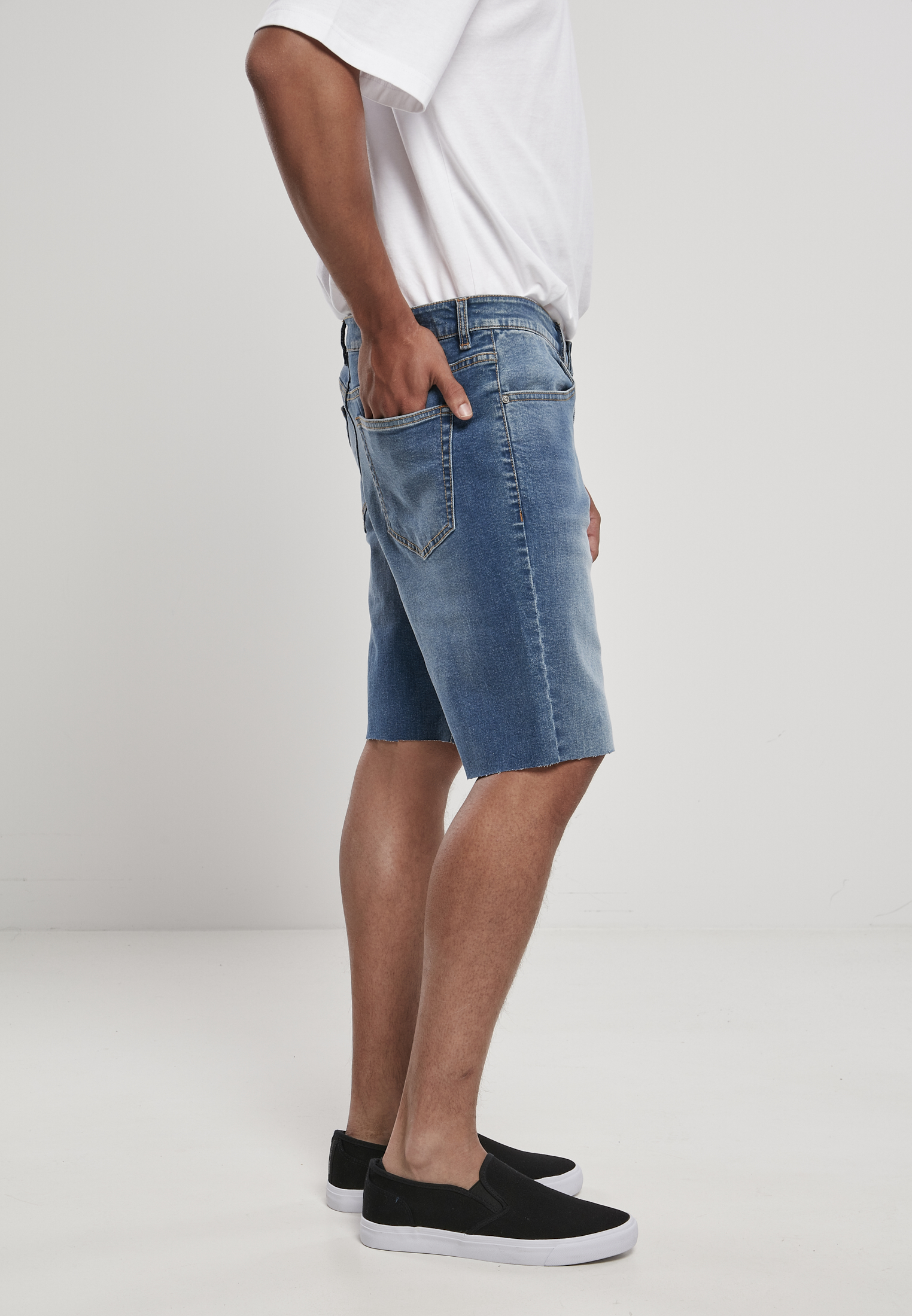 Relaxed Fit Jeans Shorts-TB4156