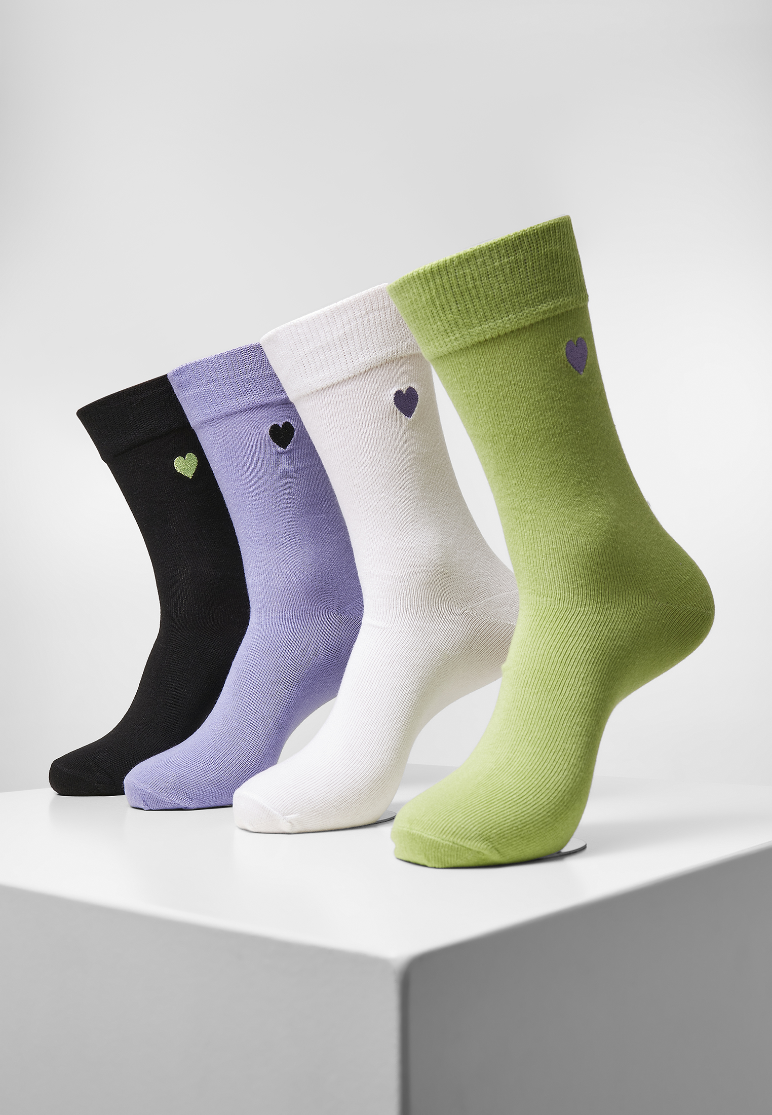 Urban Classics Calze Heart black+lilac+lime+white