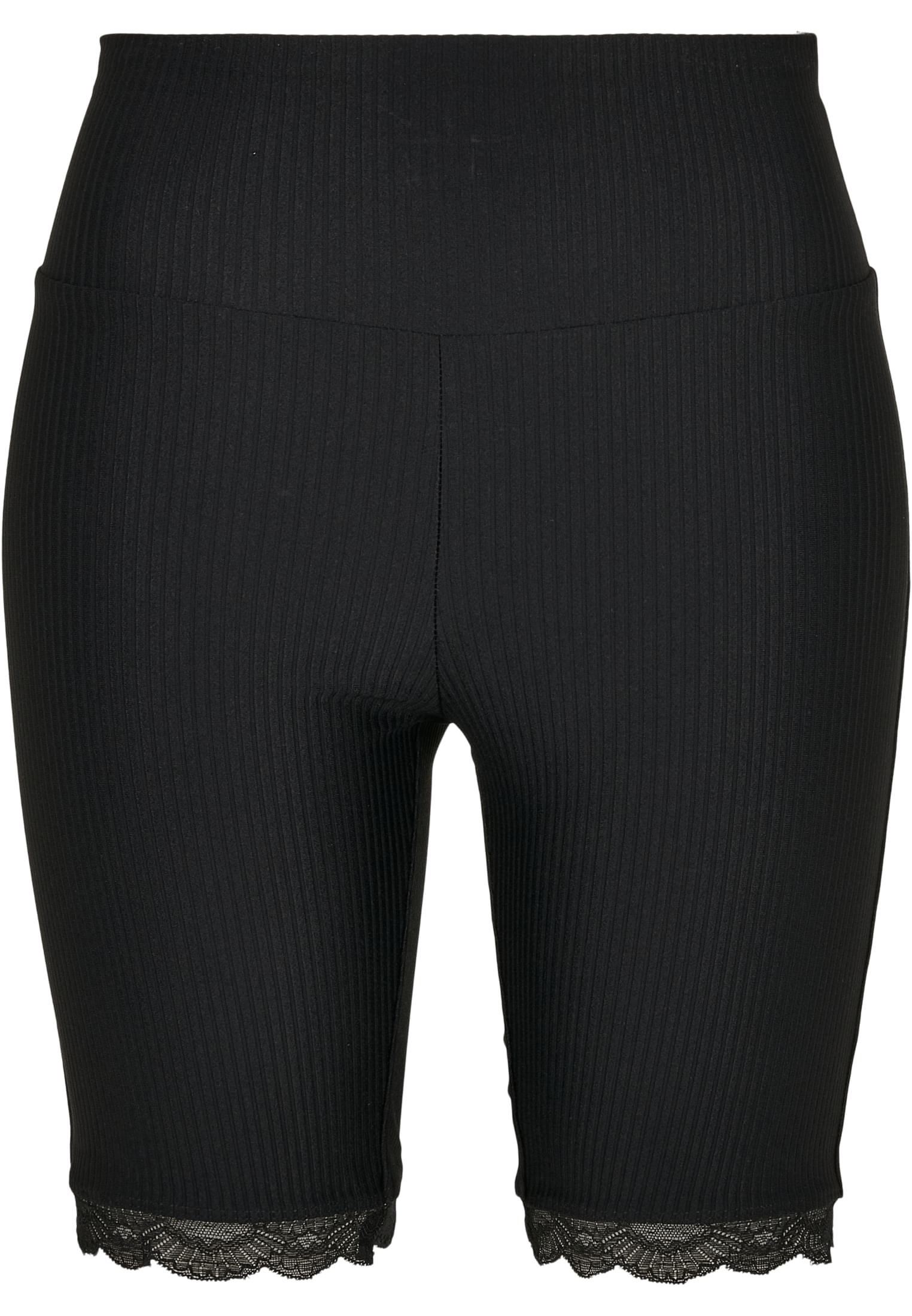 UC Ladies Pantaloncini High Waist Rib Lace Hem Cycle