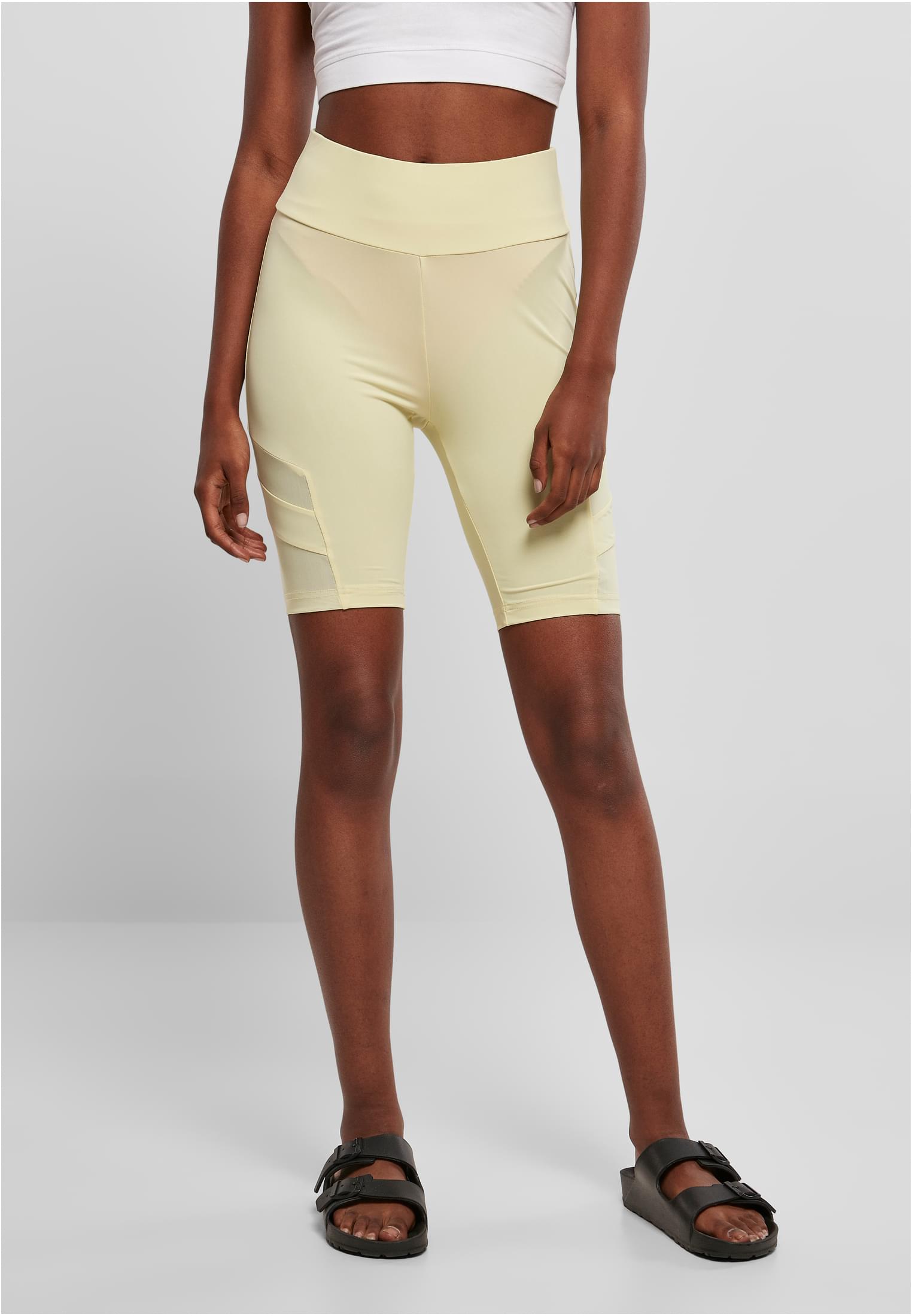 UC Ladies Pantaloncini High Waist Tech Mesh Cycle softyellow