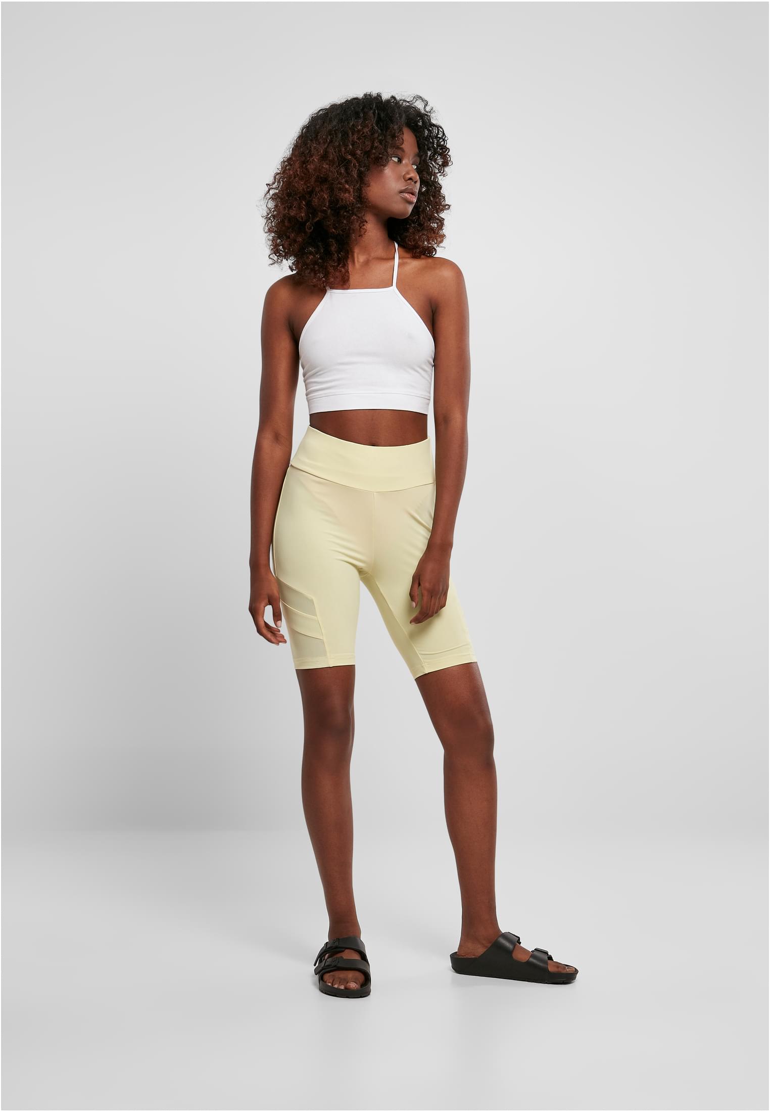 UC Ladies Pantaloncini High Waist Tech Mesh Cycle softyellow