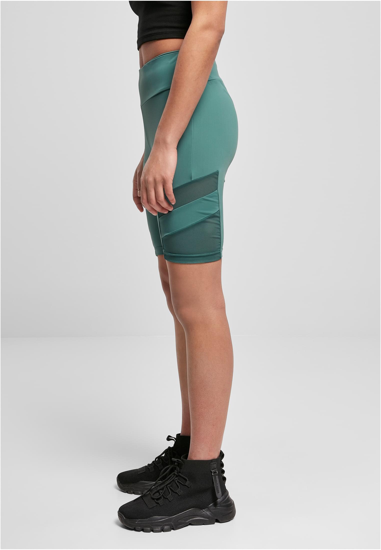 Urban Classics Pantaloncini High Waist Tech Mesh Cycle paleleaf