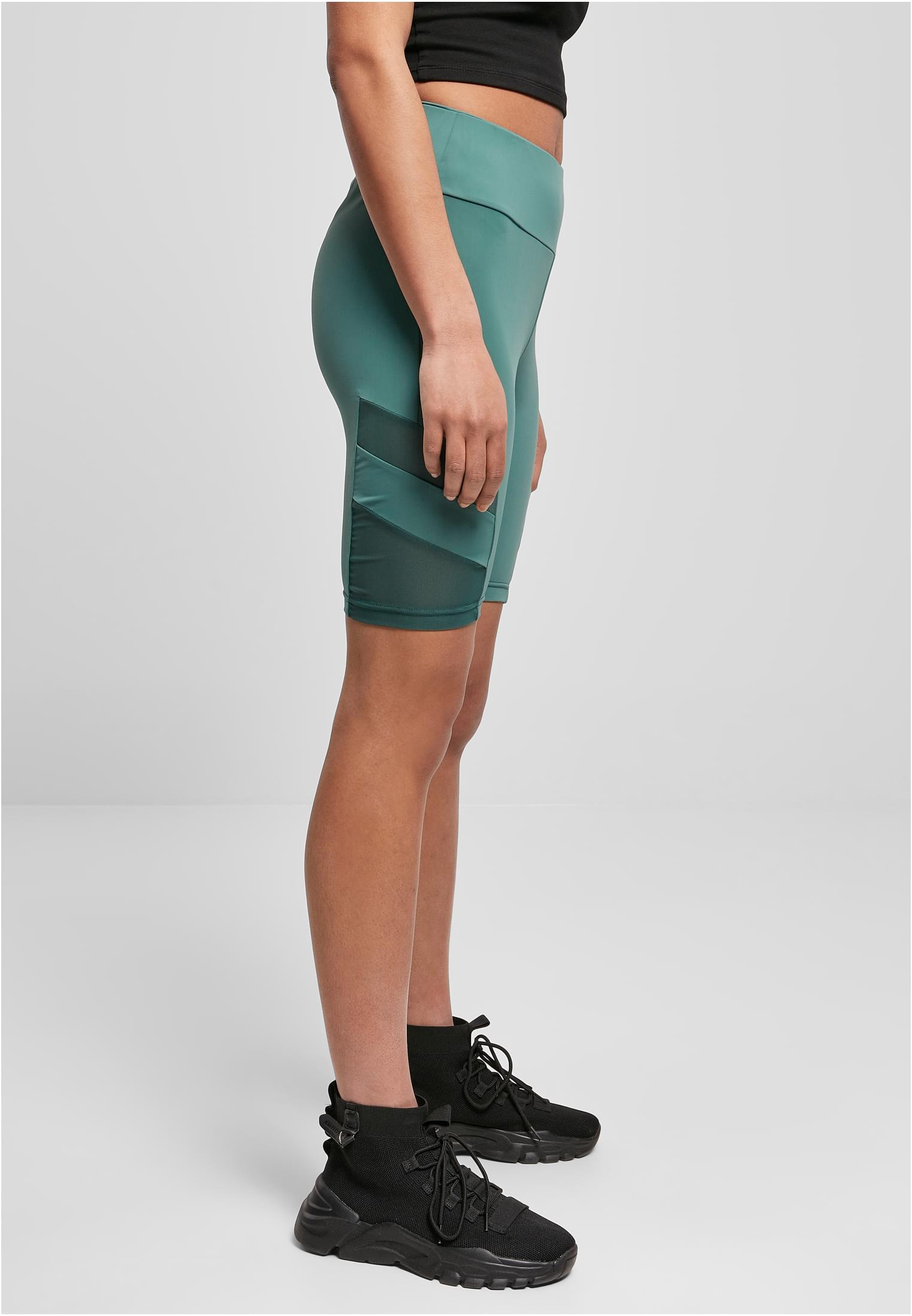 Urban Classics Pantaloncini High Waist Tech Mesh Cycle paleleaf