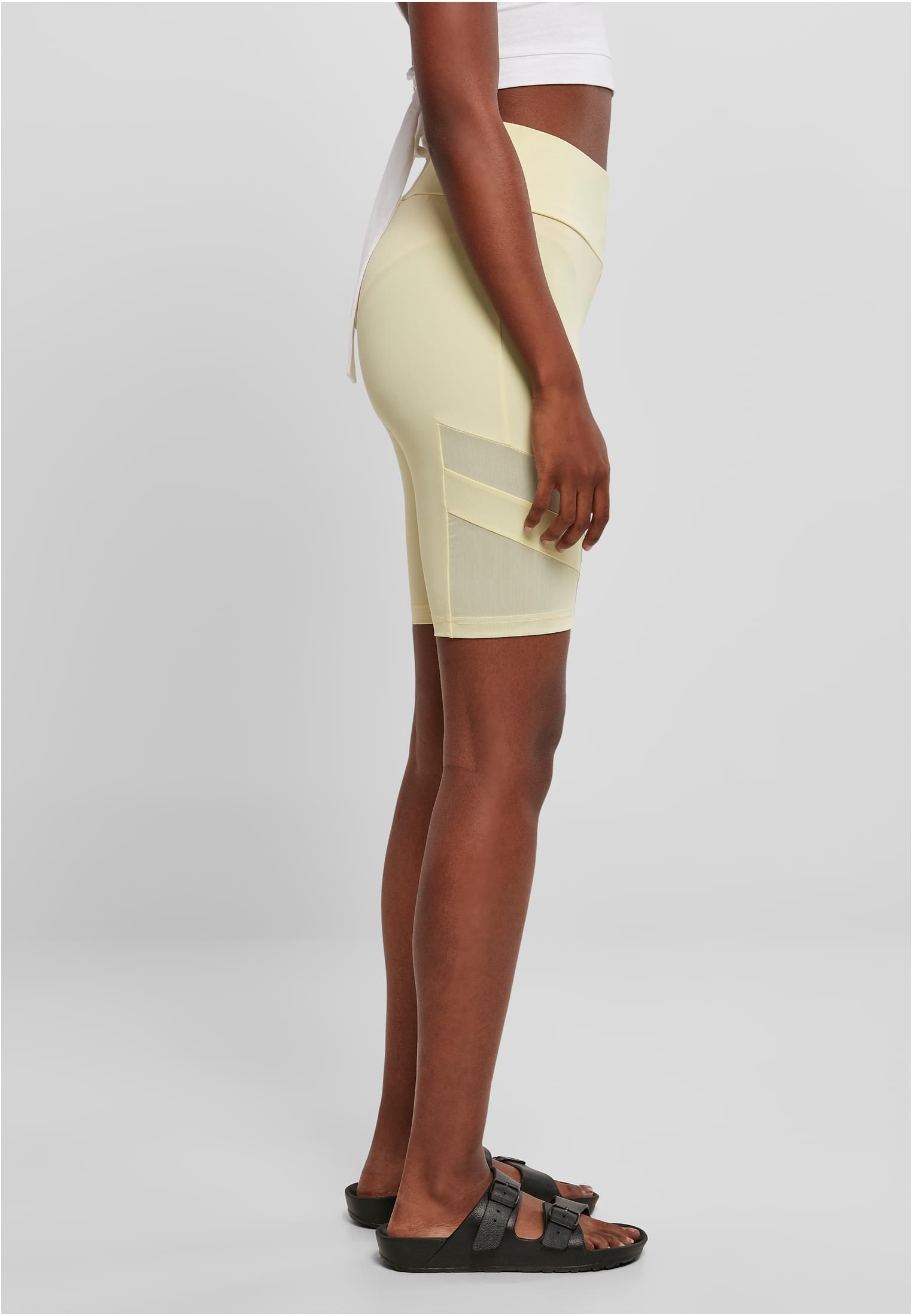UC Ladies Pantaloncini High Waist Tech Mesh Cycle softyellow