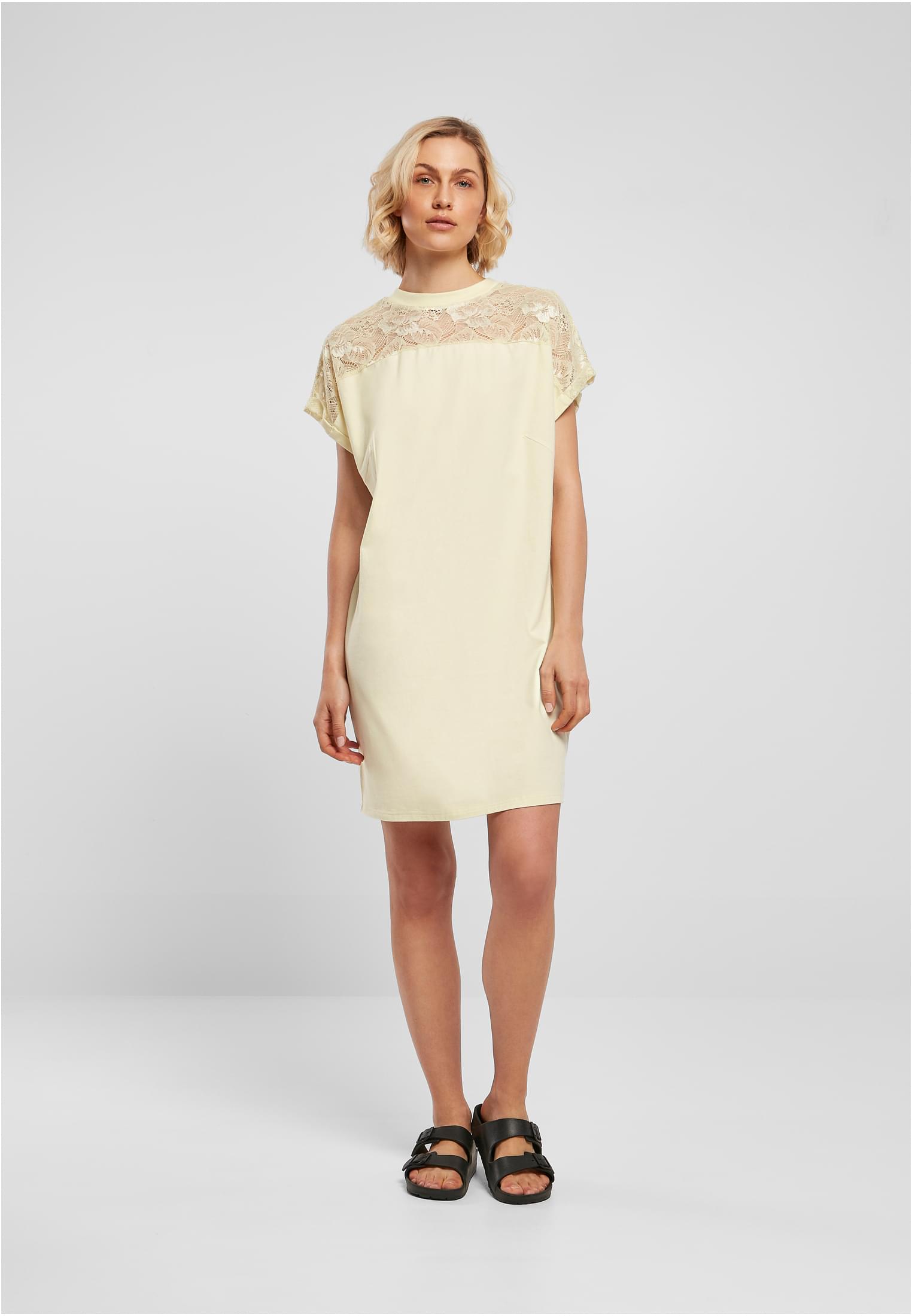 Urban Classics Maglietta Lace softyellow