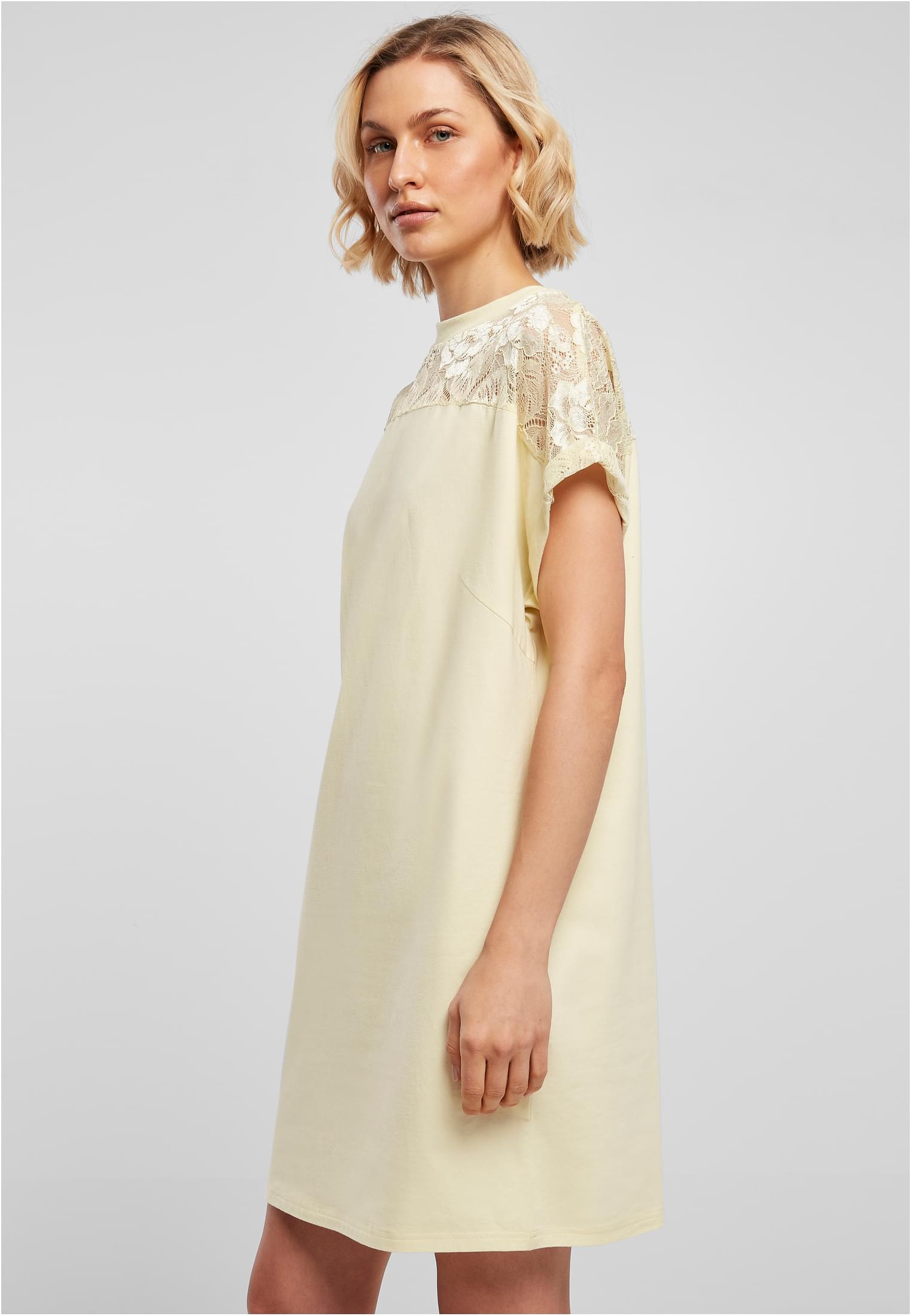 Urban Classics Maglietta Lace softyellow