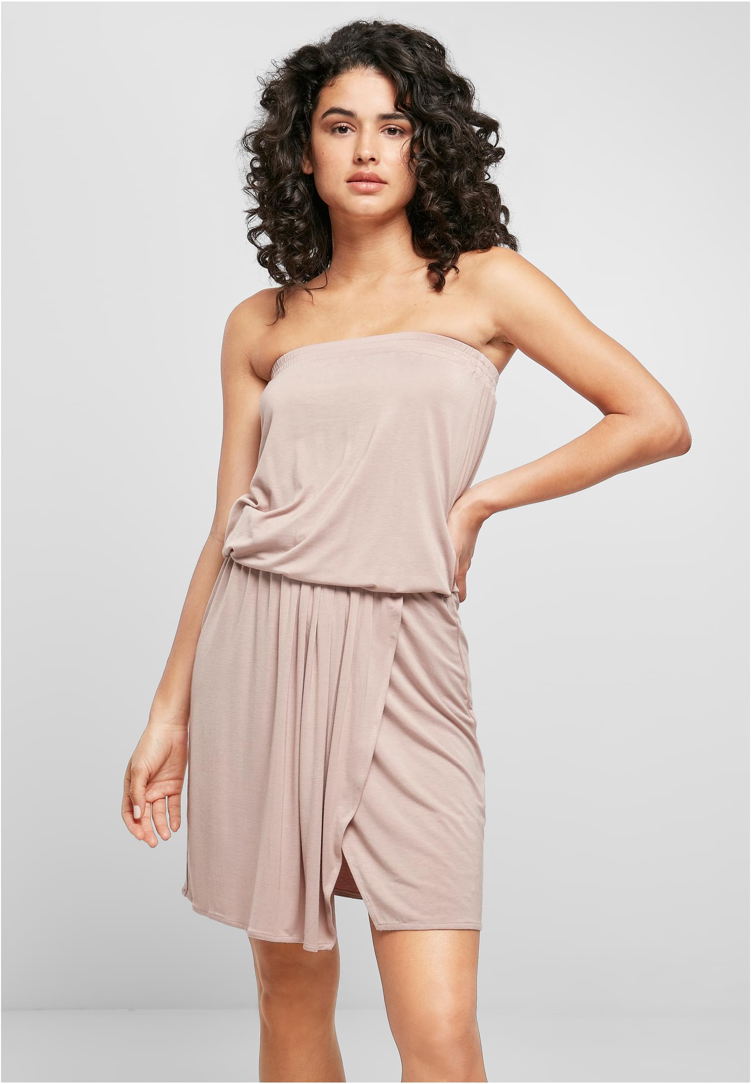 UC Ladies Abito Viscose Short Bandeau duskrose