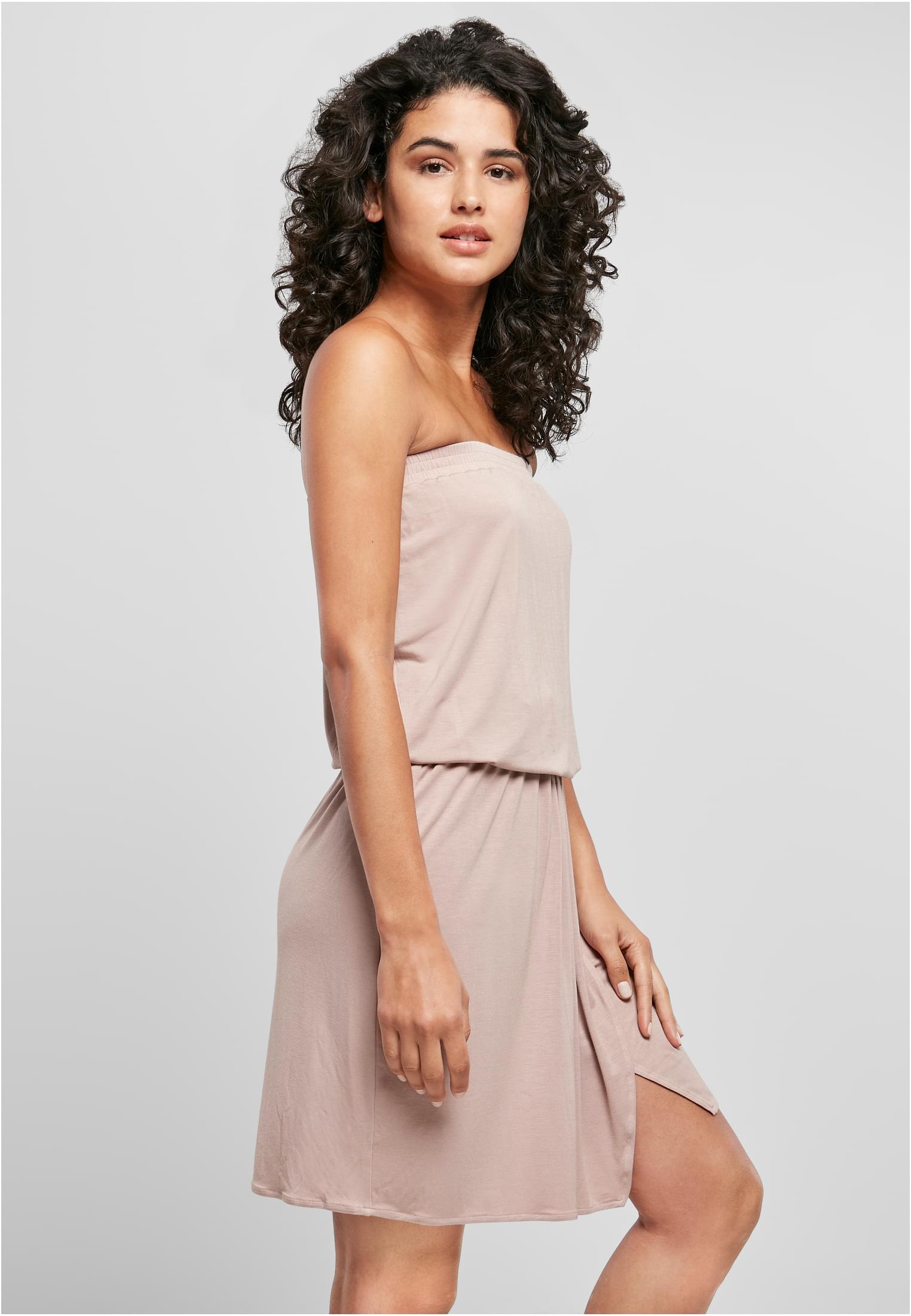 UC Ladies Abito Viscose Short Bandeau duskrose