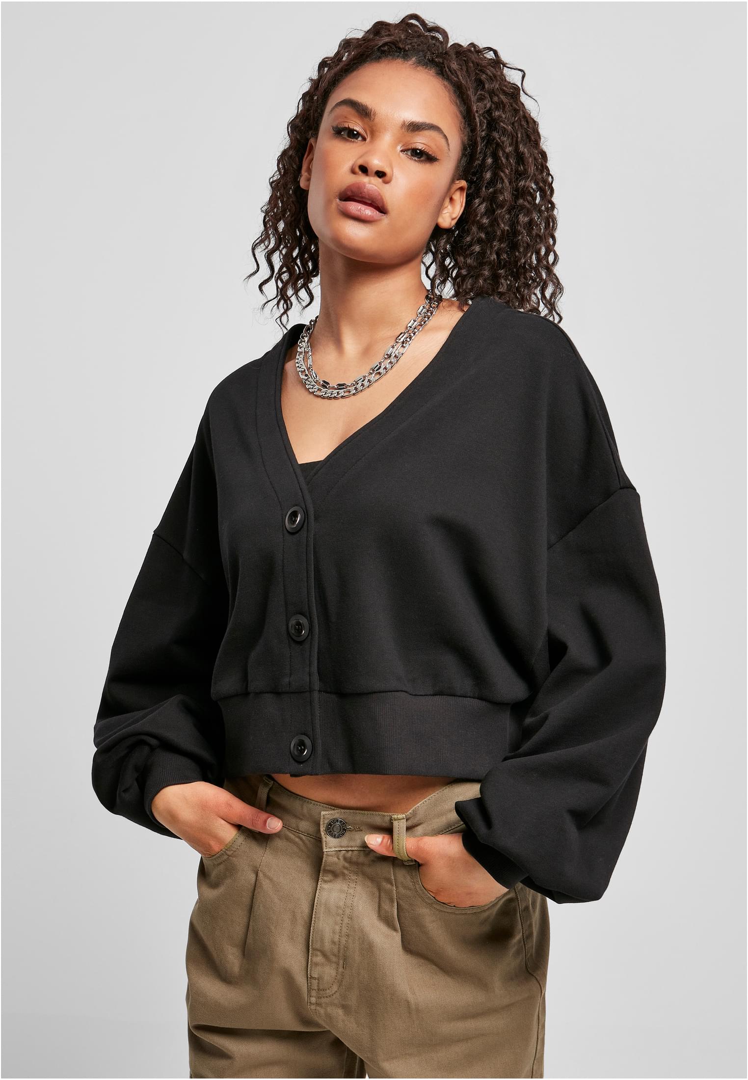 Urban Classics Cardigan Essentials Oversized Short Terry
