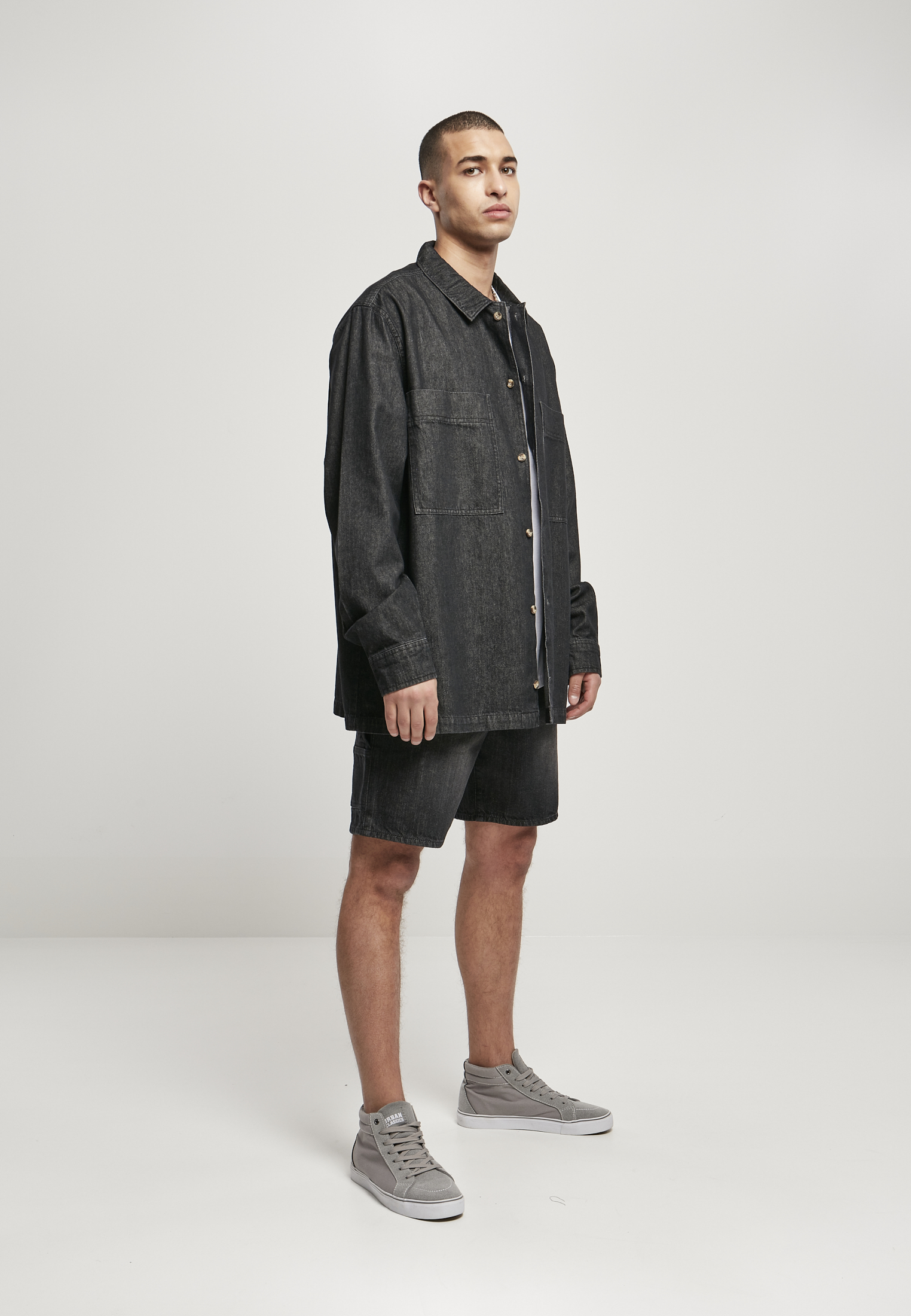 Urban Classics Camicia Oversized stone washed