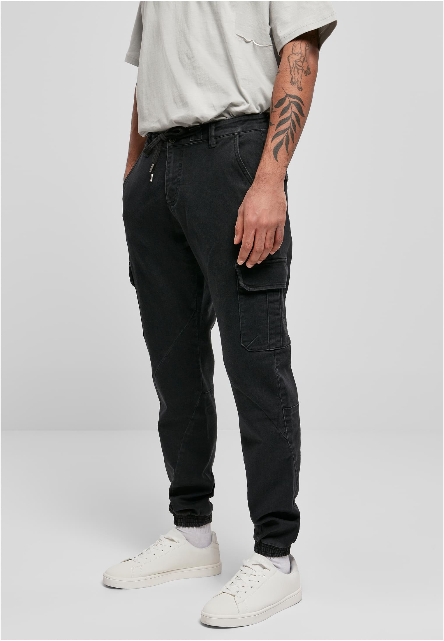 Pants-TB4459 Cargo Knitted Jogging