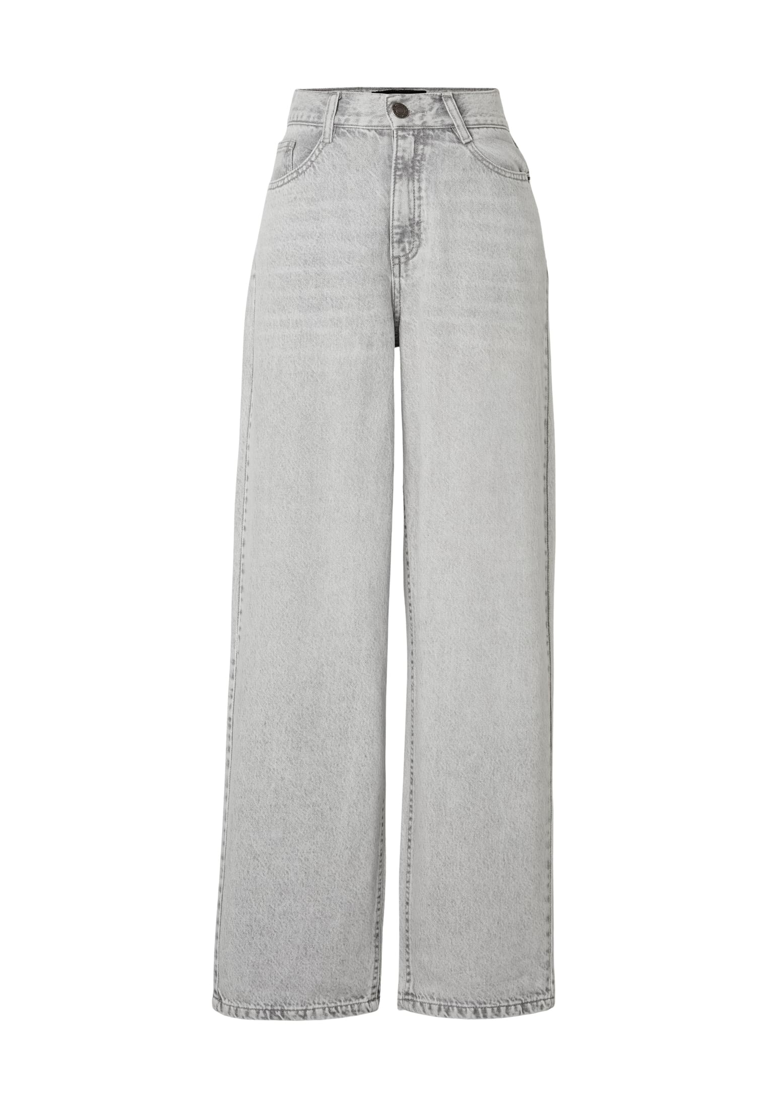 UC Ladies Pantaloni High Waist Wide Leg washed