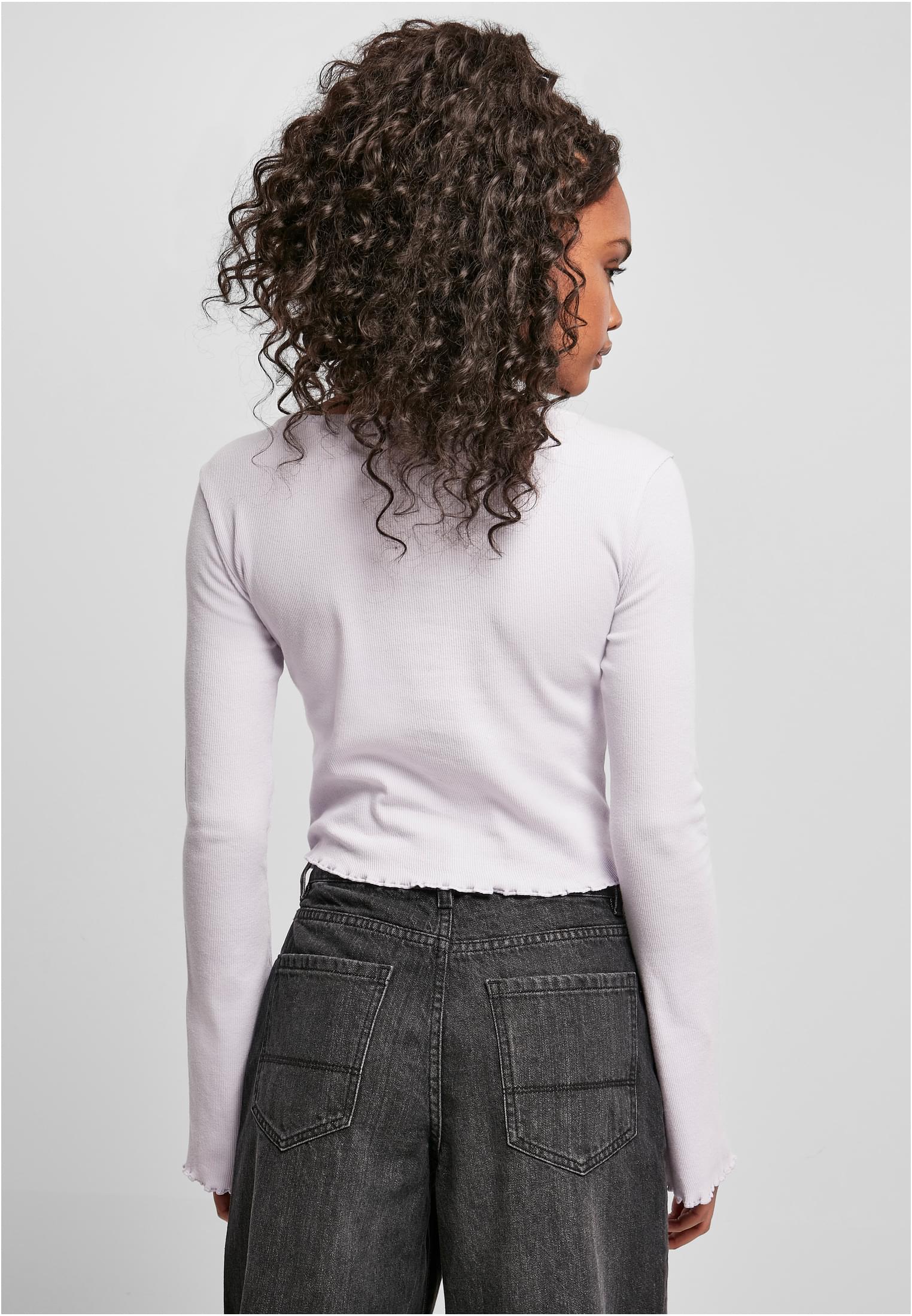 Urban Classics Cardigan Cropped Rib softlilac