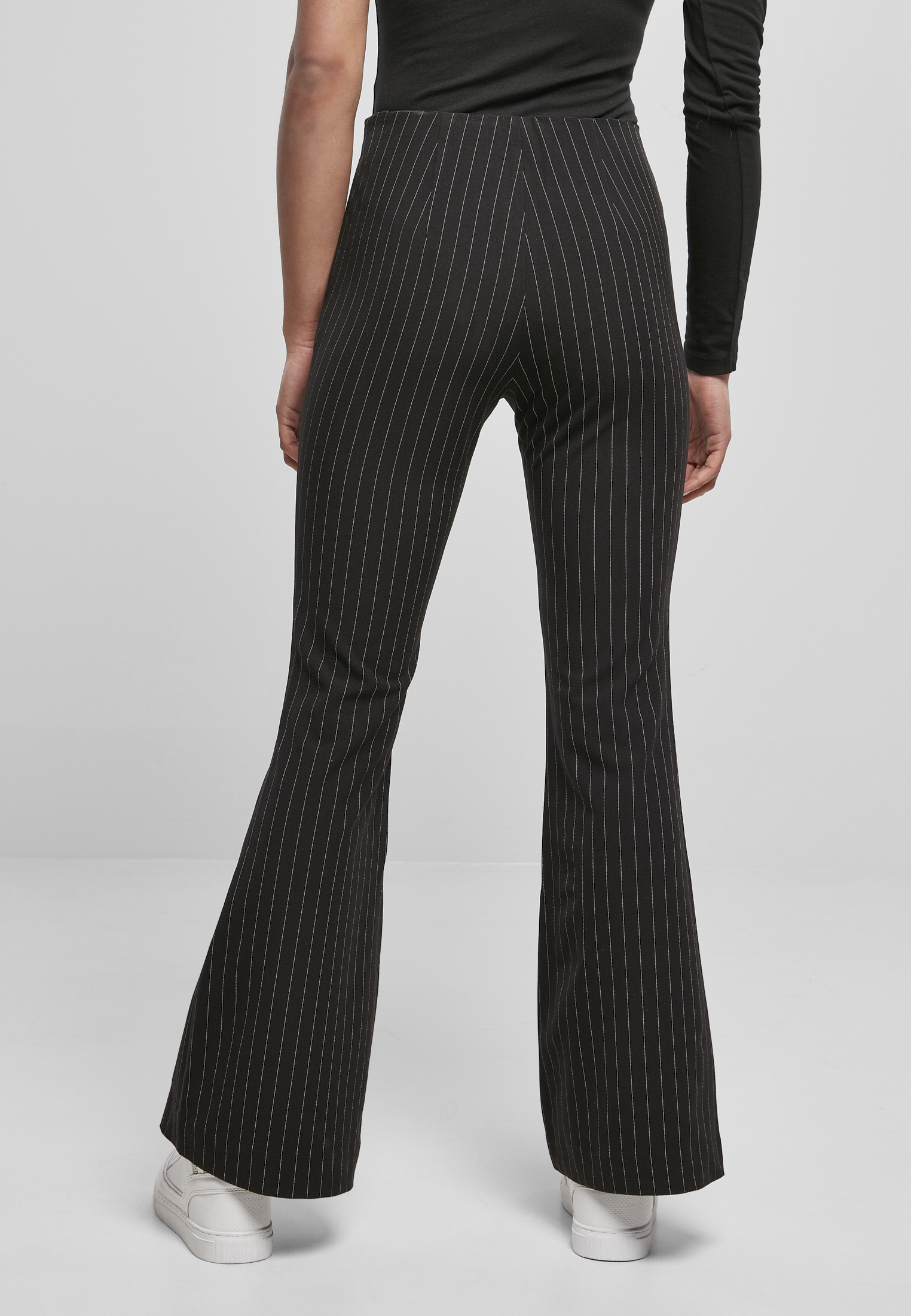 Flared Pin Stripe Pants-TB4536 Ladies