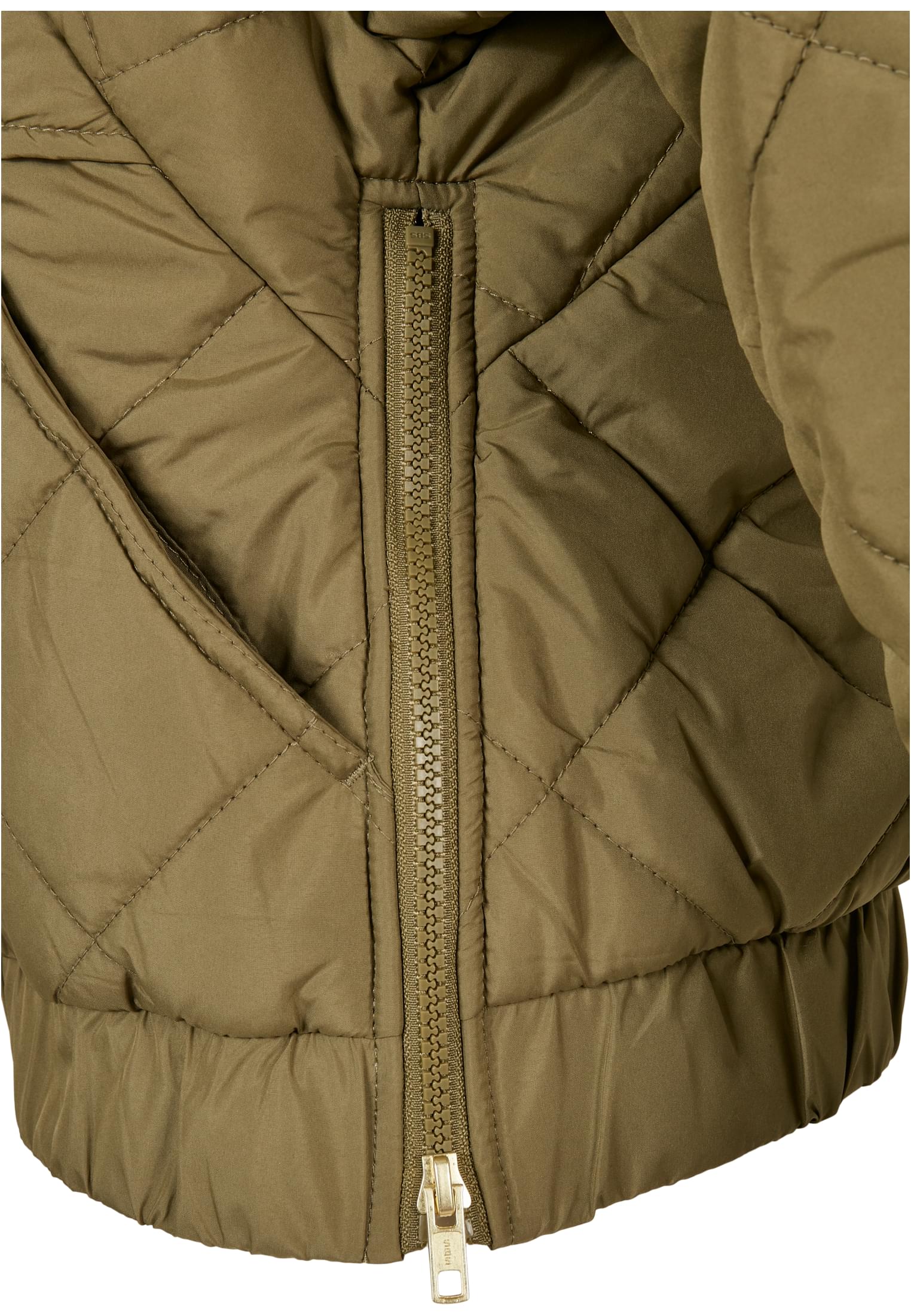 Diamond Pull Ladies Quilted Over Oversized Jacket-TB4555