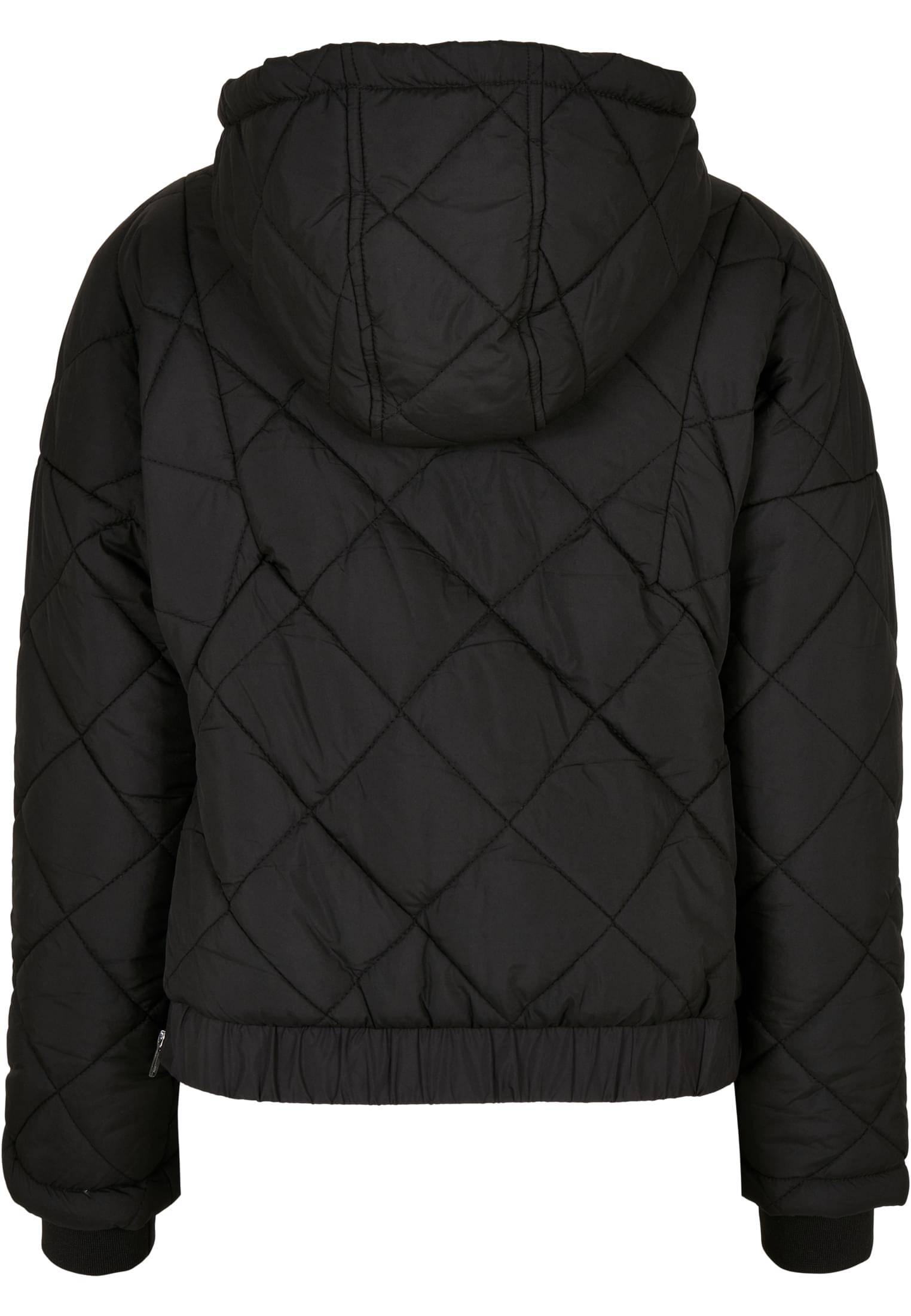 Ladies Oversized Diamond Quilted Pull Over Jacket-TB4555 | Strickpullover